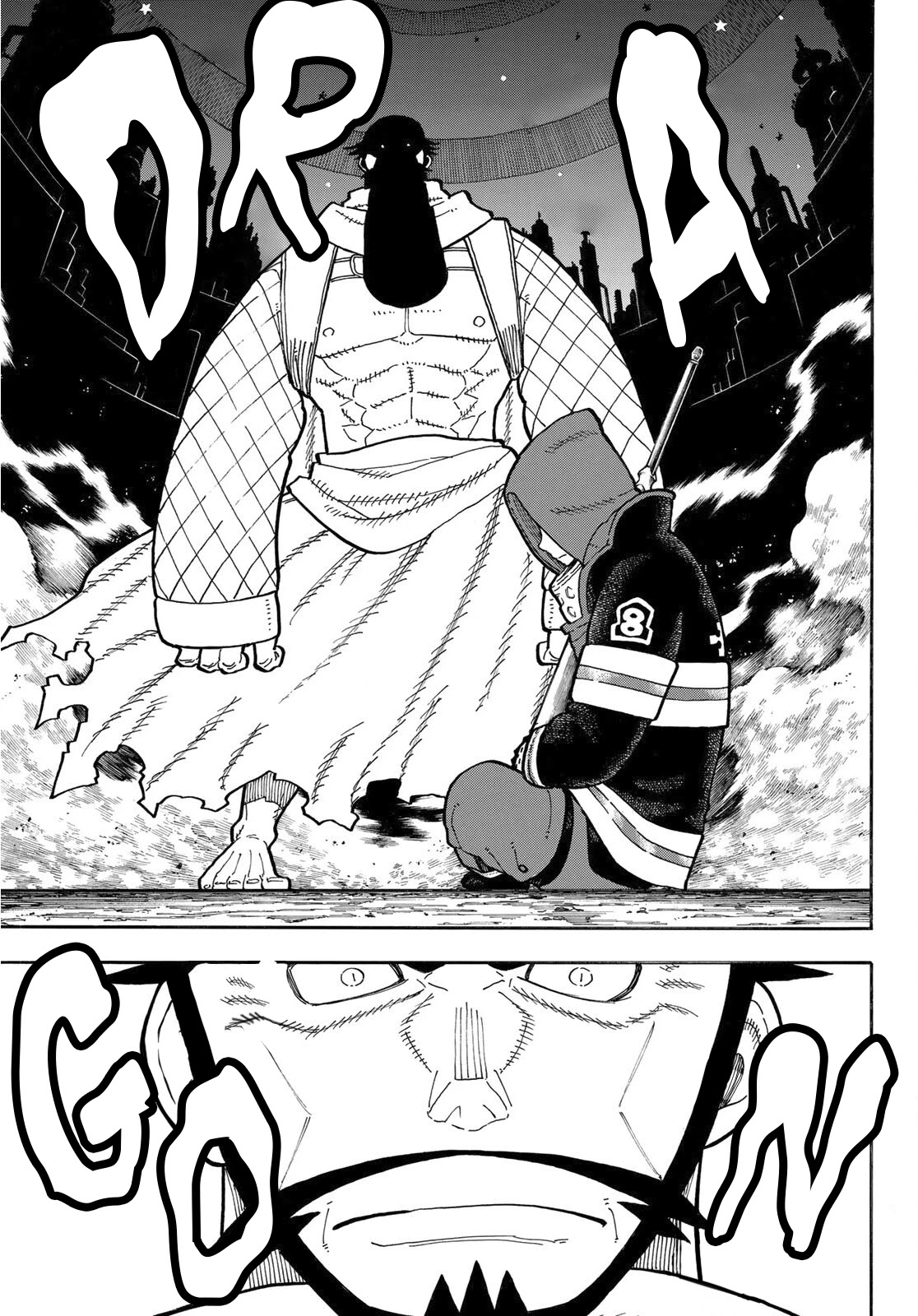 Enen no Shouboutai Chapter 245 page 4 - Chapter 245: Dragon vs. Knight, The Rematch