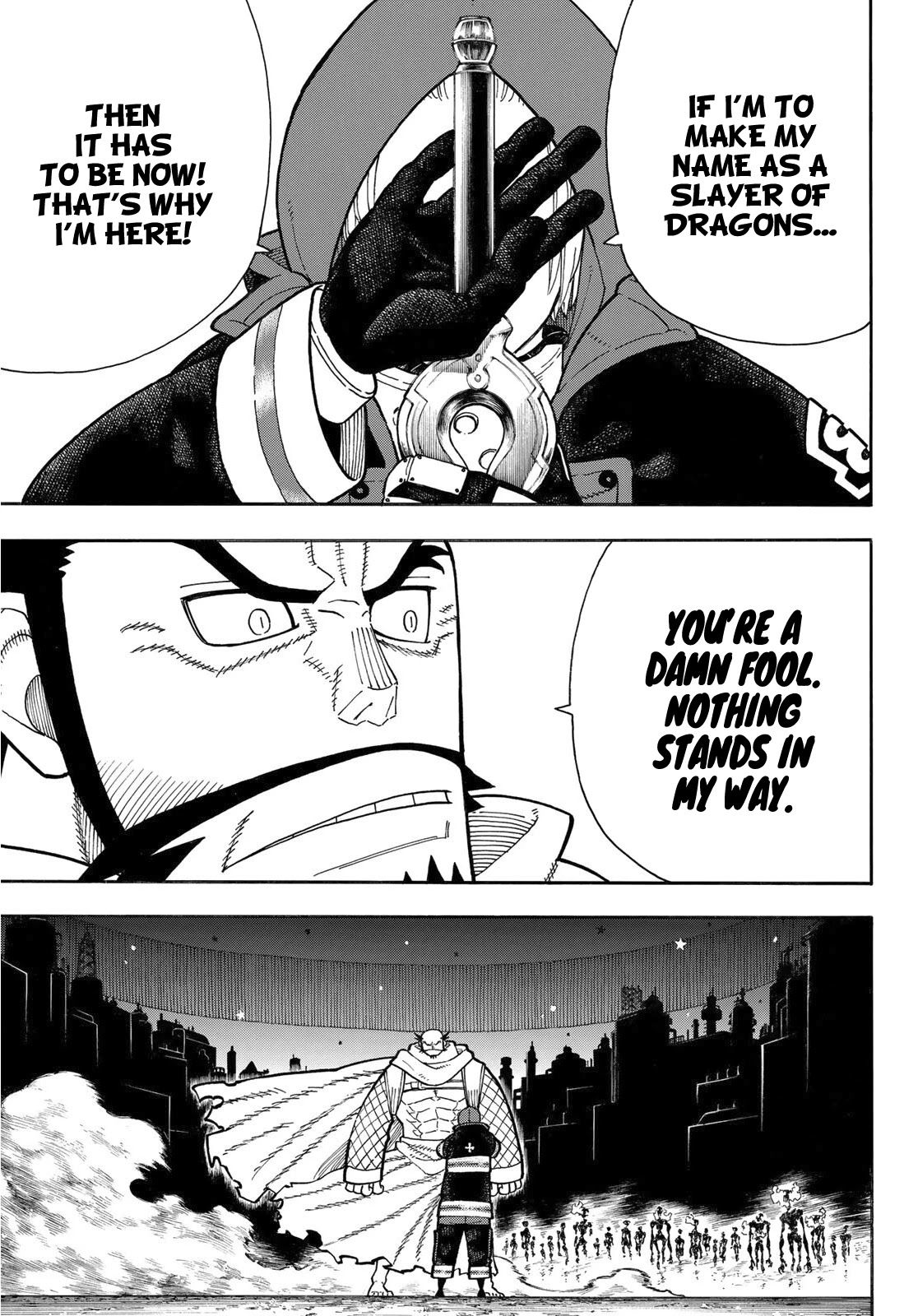 Enen no Shouboutai Chapter 245 page 6 - Chapter 245: Dragon vs. Knight, The Rematch