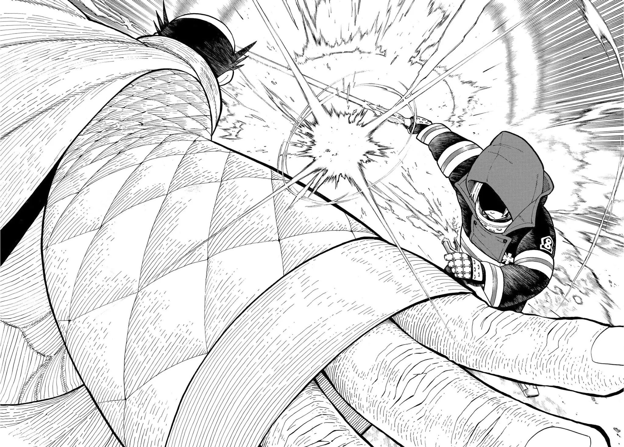 Enen no Shouboutai Chapter 245 page 7 - Chapter 245: Dragon vs. Knight, The Rematch