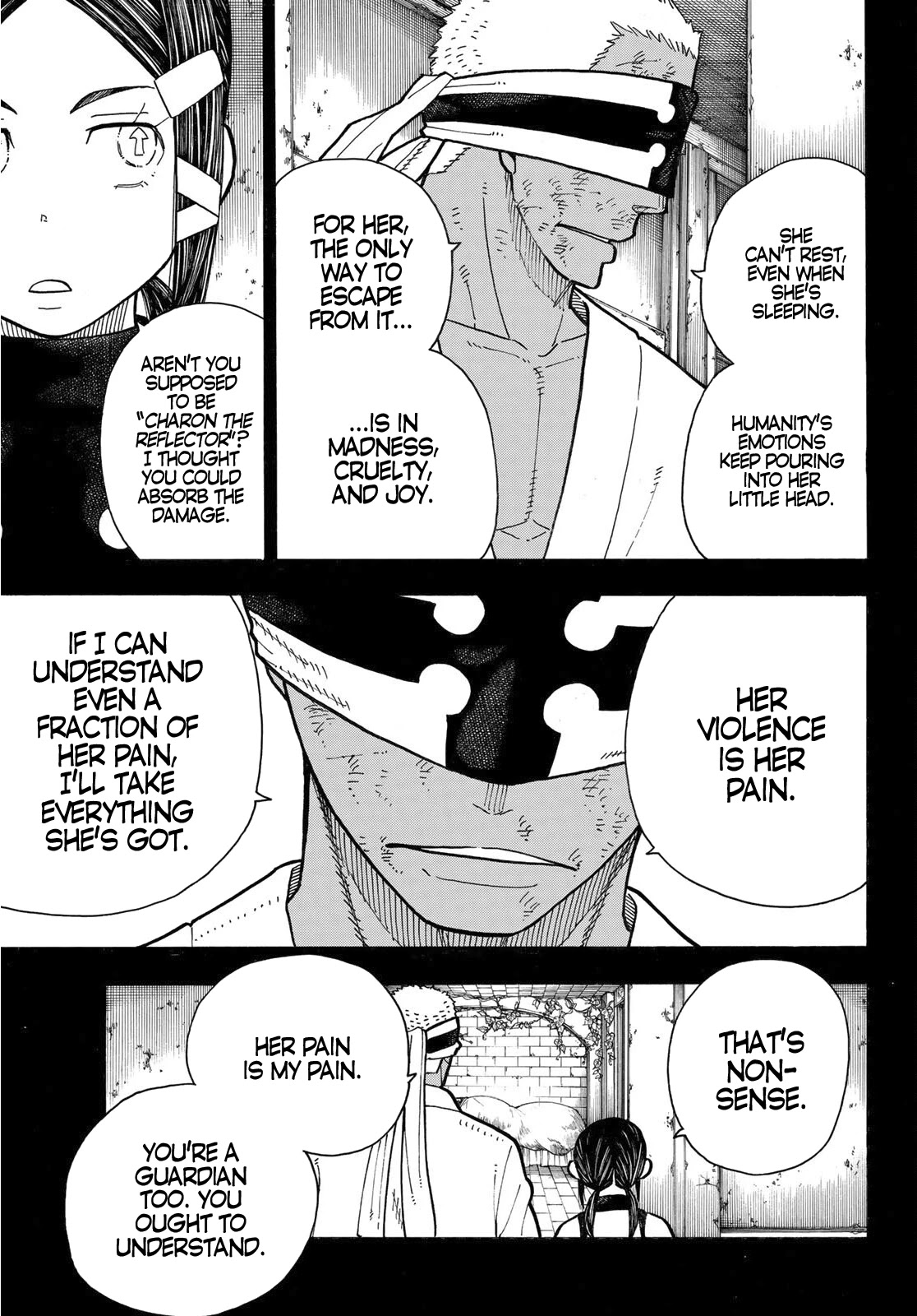 Enen no Shouboutai Chapter 251 page 10 - Chapter 251: Laughter as the Shield Crumbles