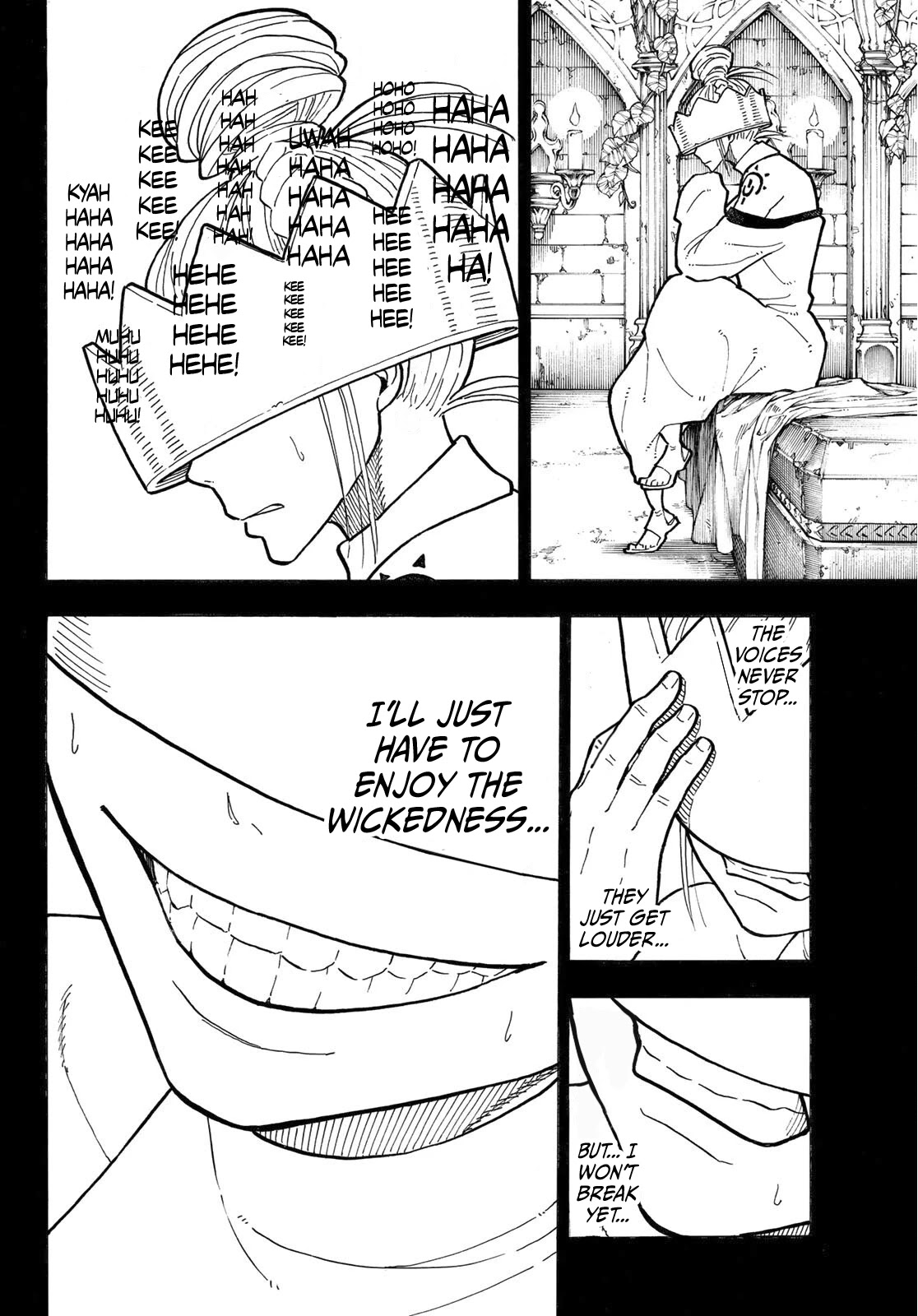 Enen no Shouboutai Chapter 251 page 13 - Chapter 251: Laughter as the Shield Crumbles