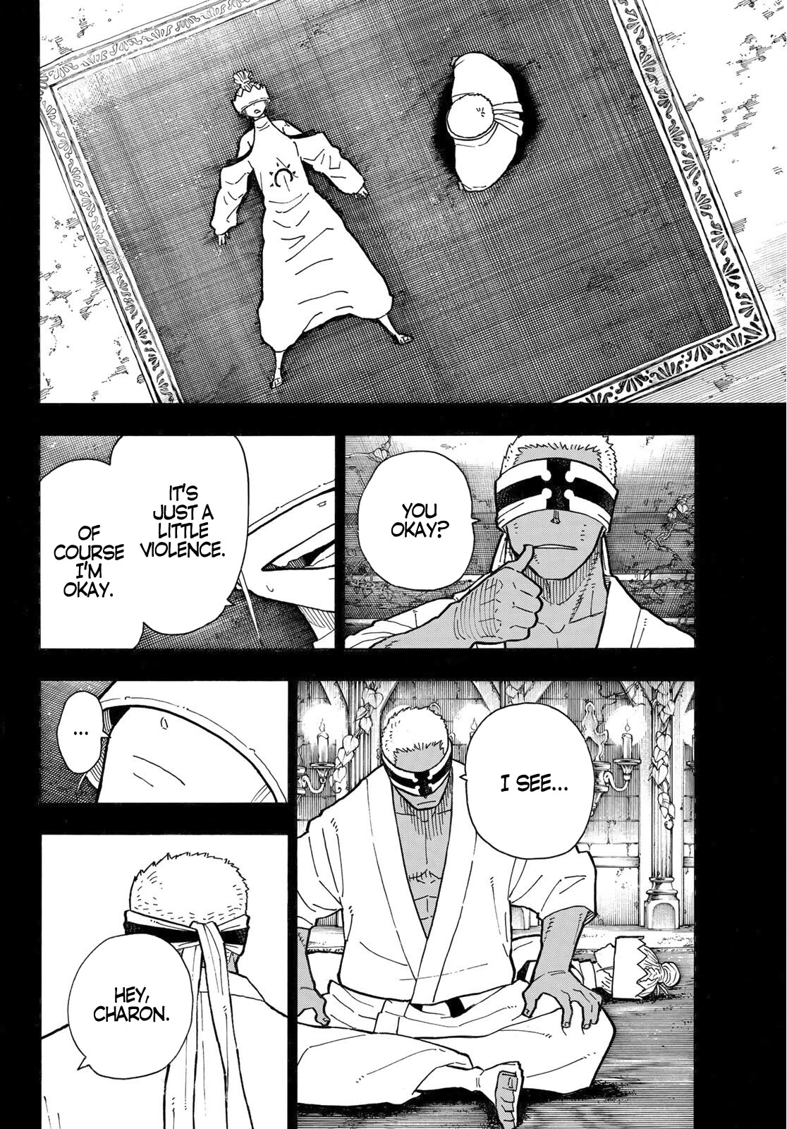 Enen no Shouboutai Chapter 251 page 15 - Chapter 251: Laughter as the Shield Crumbles