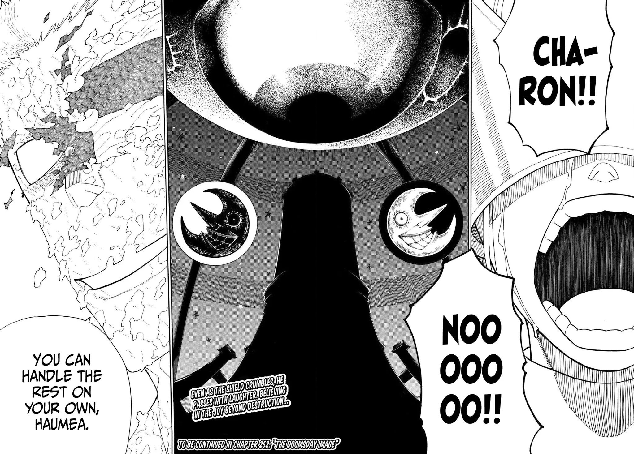 Enen no Shouboutai Chapter 251 page 19 - Chapter 251: Laughter as the Shield Crumbles