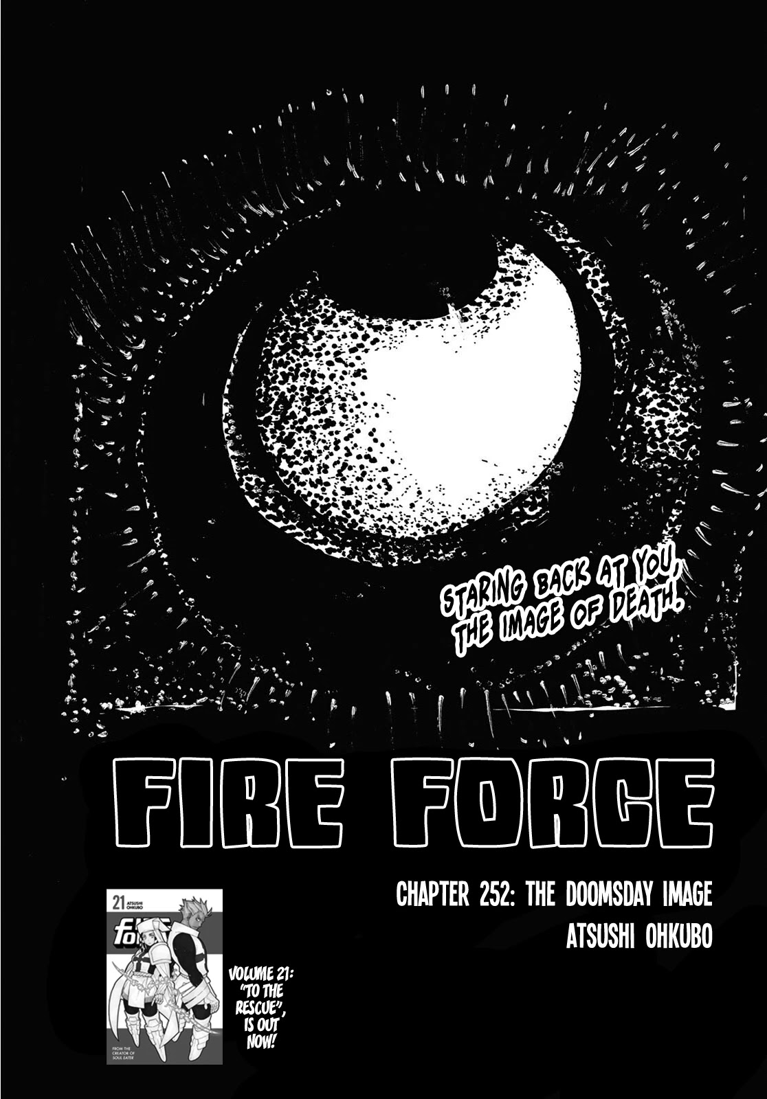 Enen no Shouboutai Chapter 252 page 1 - Chapter 252: The Doomsday Image