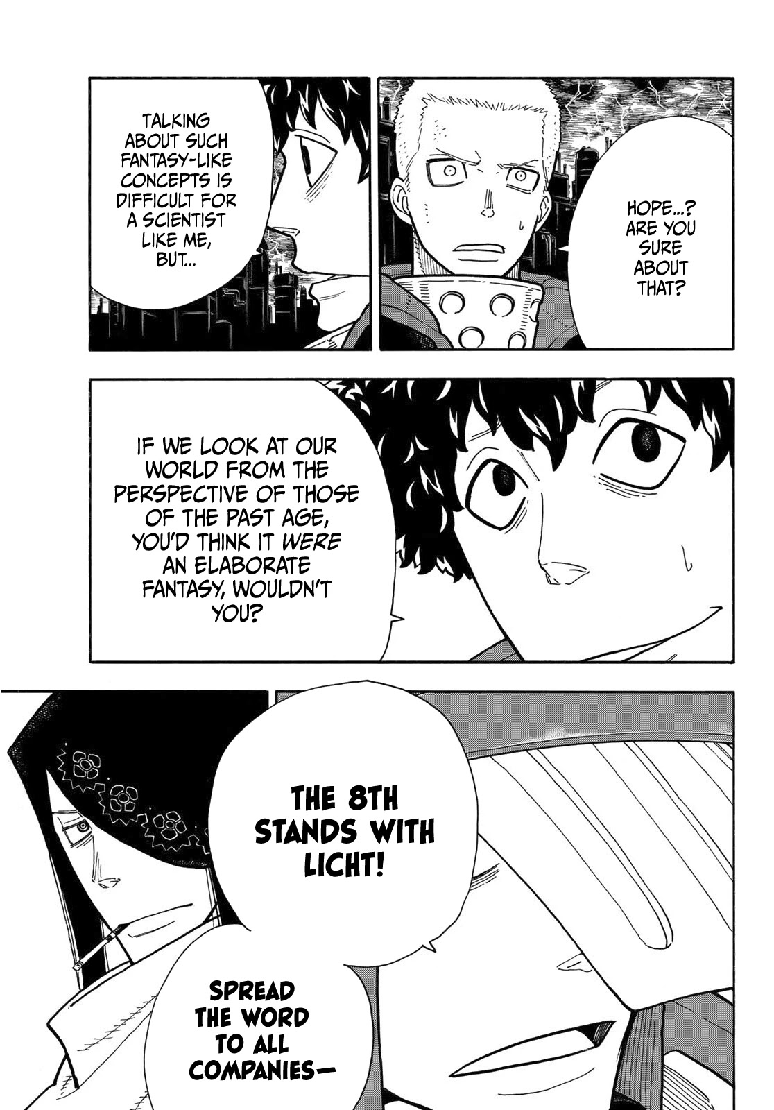 Enen no Shouboutai Chapter 254 page 12 - Chapter 254: The Whereabouts of Hope