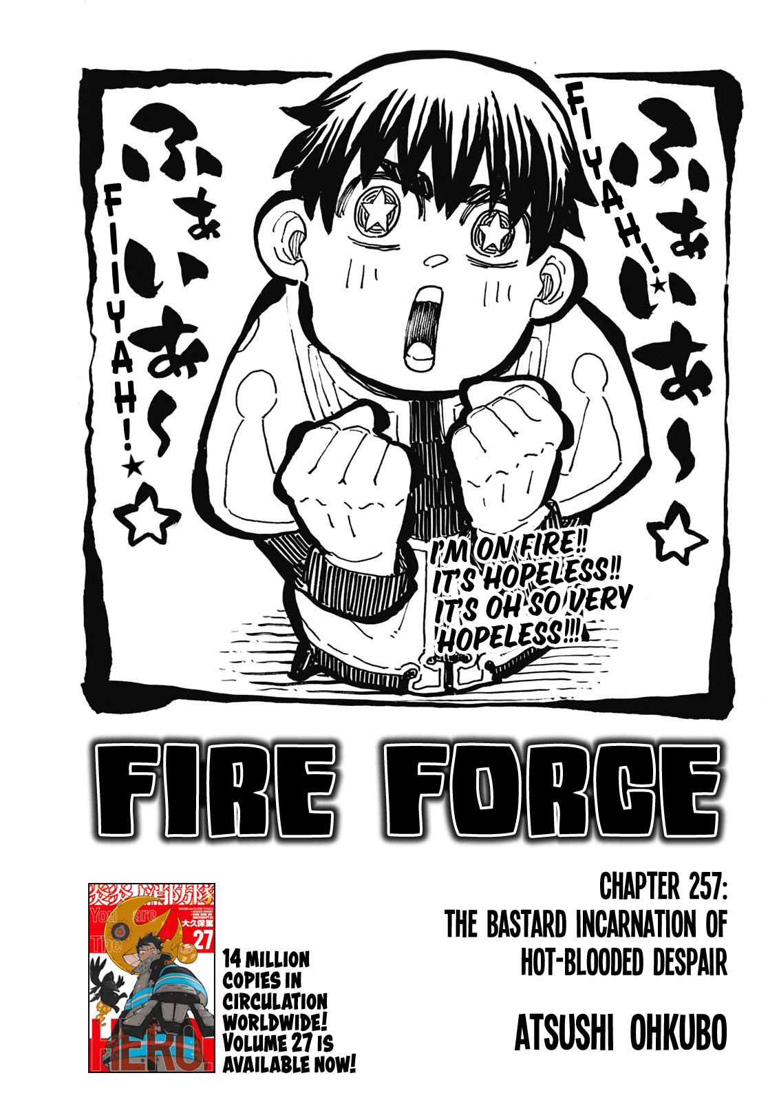 Enen no Shouboutai Chapter 257 page 1 - Chapter 257: The Bastard Incarnation of Hot-Blooded Despair