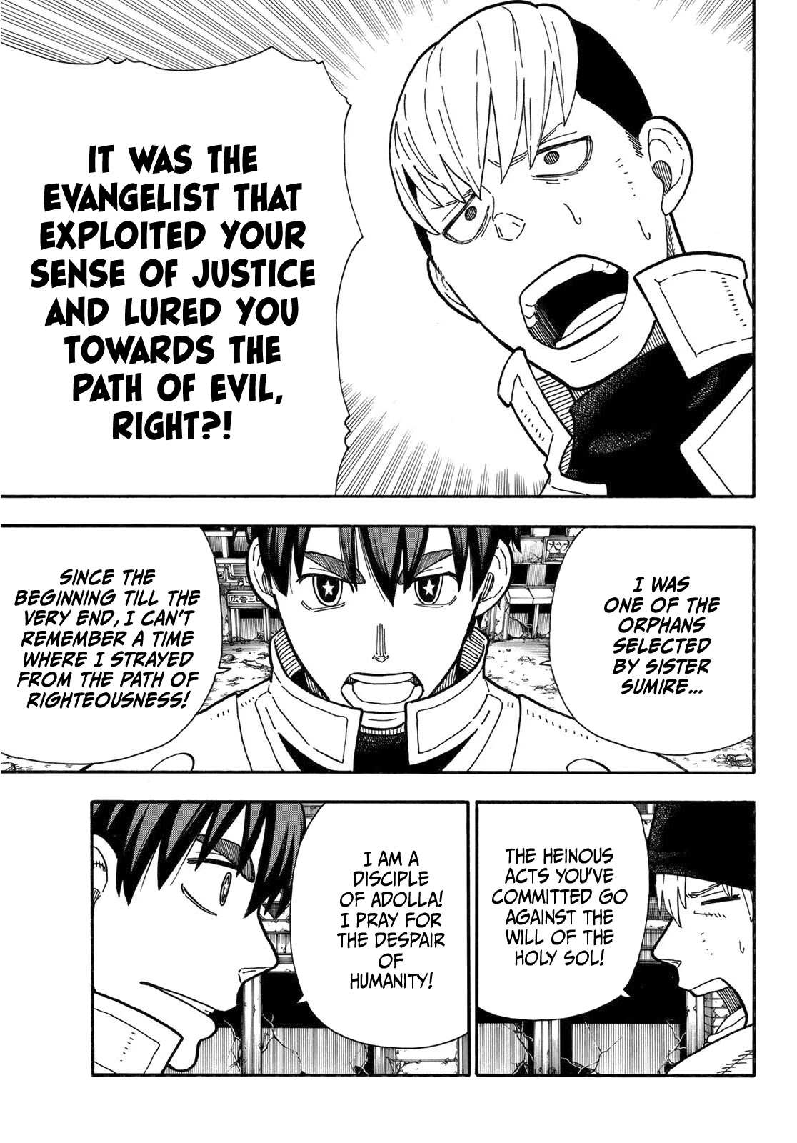 Enen no Shouboutai Chapter 257 page 10 - Chapter 257: The Bastard Incarnation of Hot-Blooded Despair