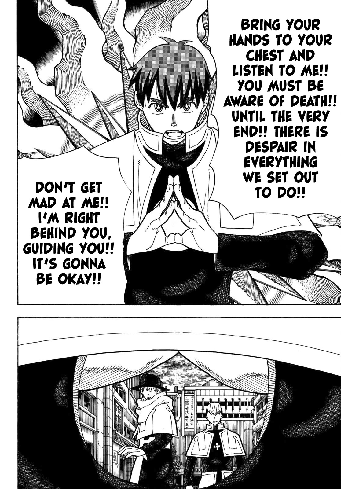 Enen no Shouboutai Chapter 257 page 11 - Chapter 257: The Bastard Incarnation of Hot-Blooded Despair