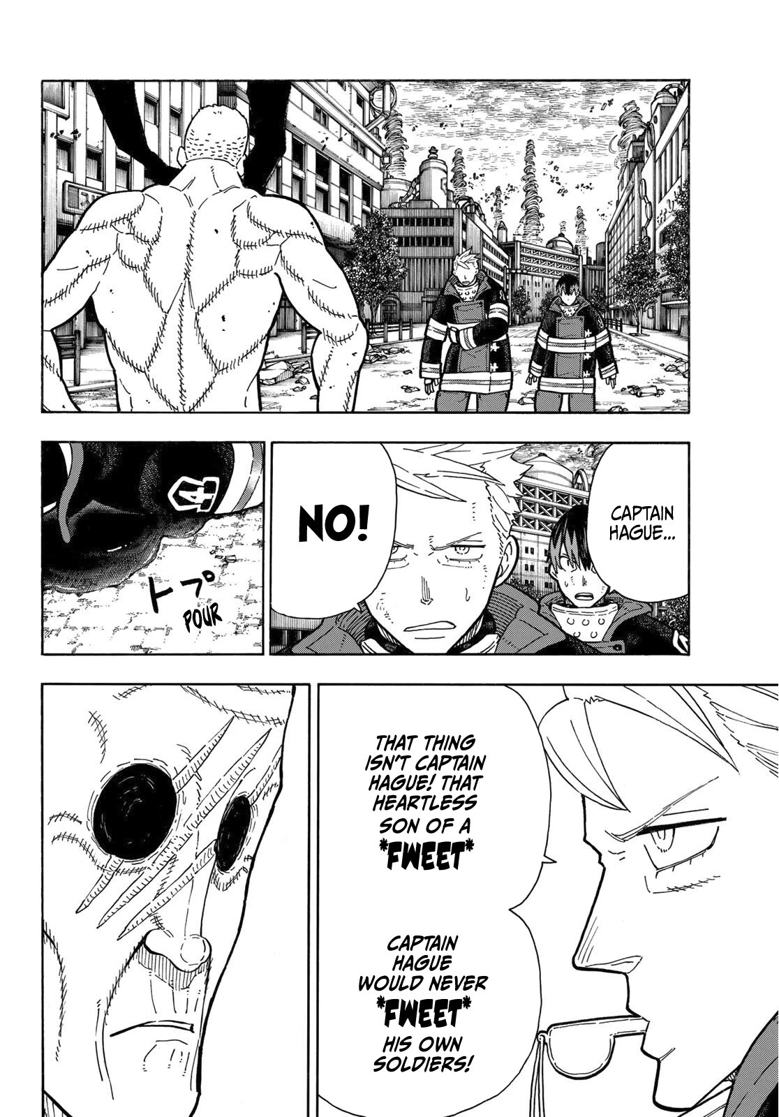 Enen no Shouboutai Chapter 257 page 13 - Chapter 257: The Bastard Incarnation of Hot-Blooded Despair