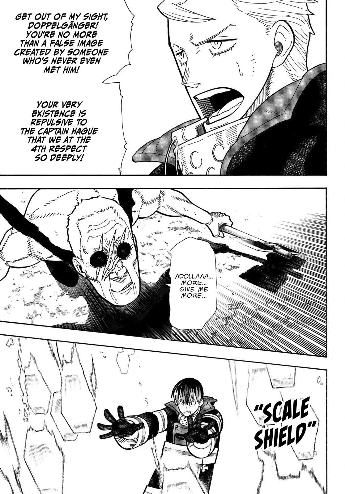 Enen no Shouboutai Chapter 257 page 14 - Chapter 257: The Bastard Incarnation of Hot-Blooded Despair