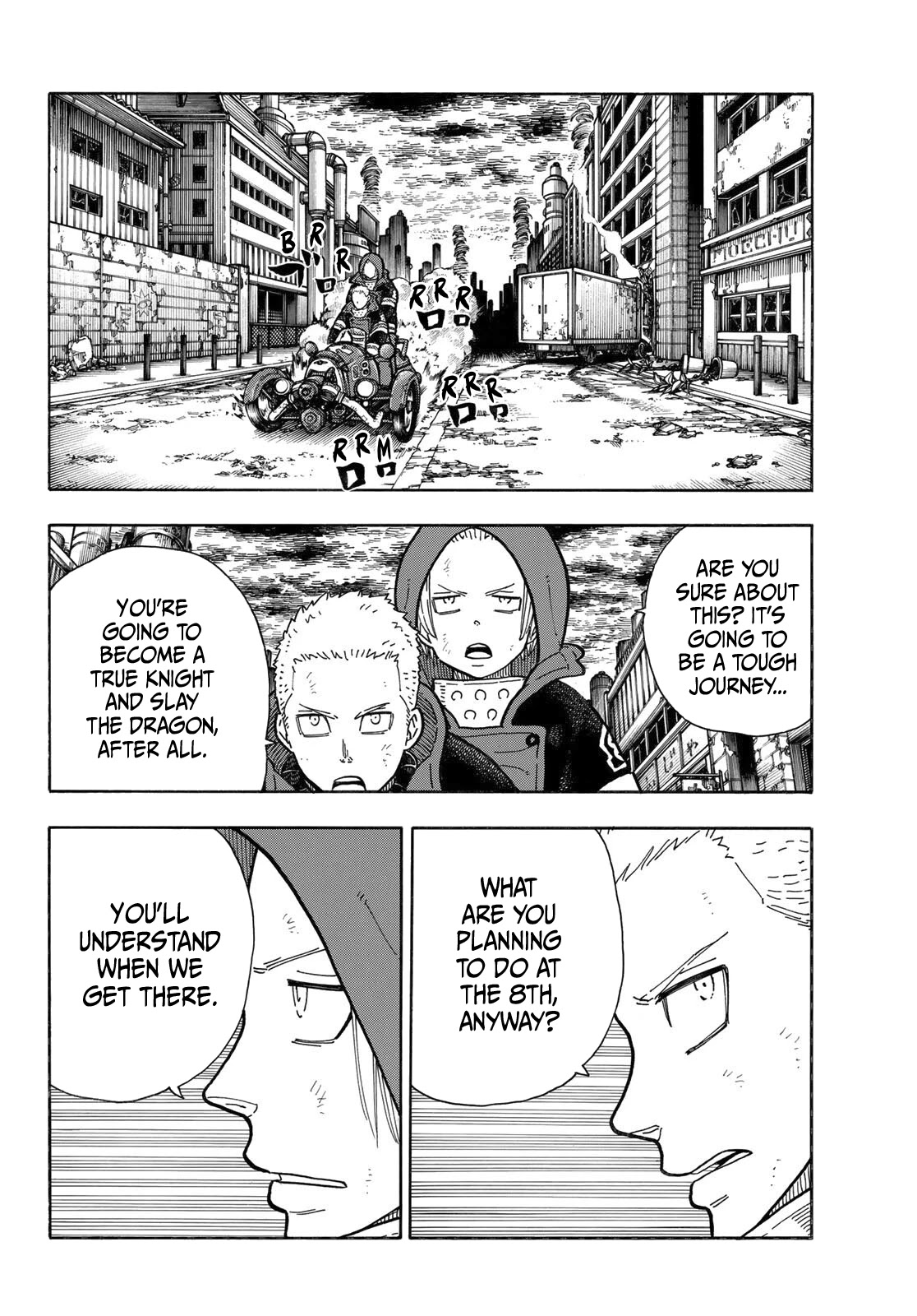 Enen no Shouboutai Chapter 257 page 19 - Chapter 257: The Bastard Incarnation of Hot-Blooded Despair
