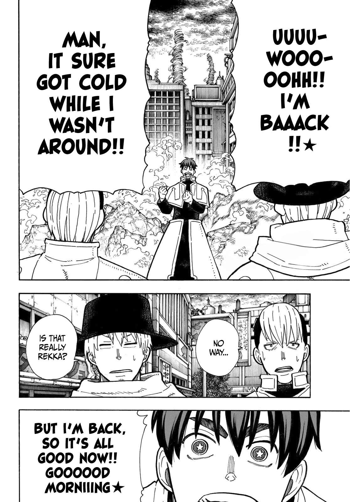 Enen no Shouboutai Chapter 257 page 3 - Chapter 257: The Bastard Incarnation of Hot-Blooded Despair