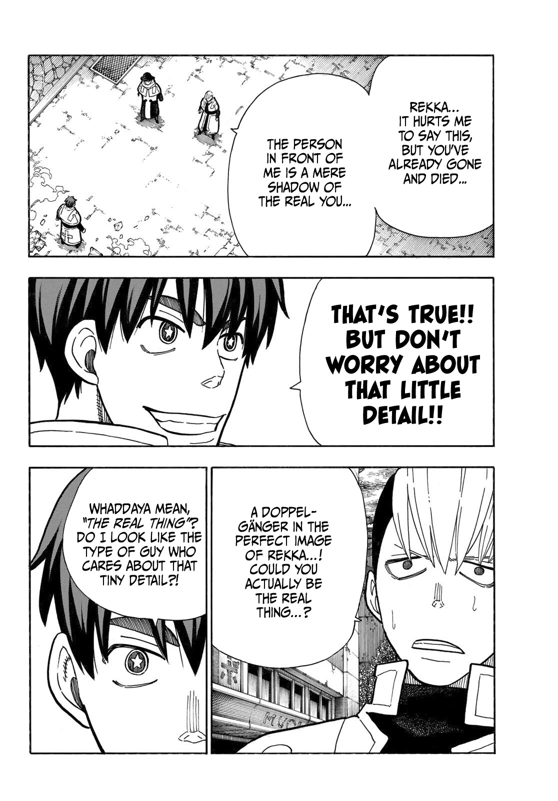 Enen no Shouboutai Chapter 257 page 5 - Chapter 257: The Bastard Incarnation of Hot-Blooded Despair