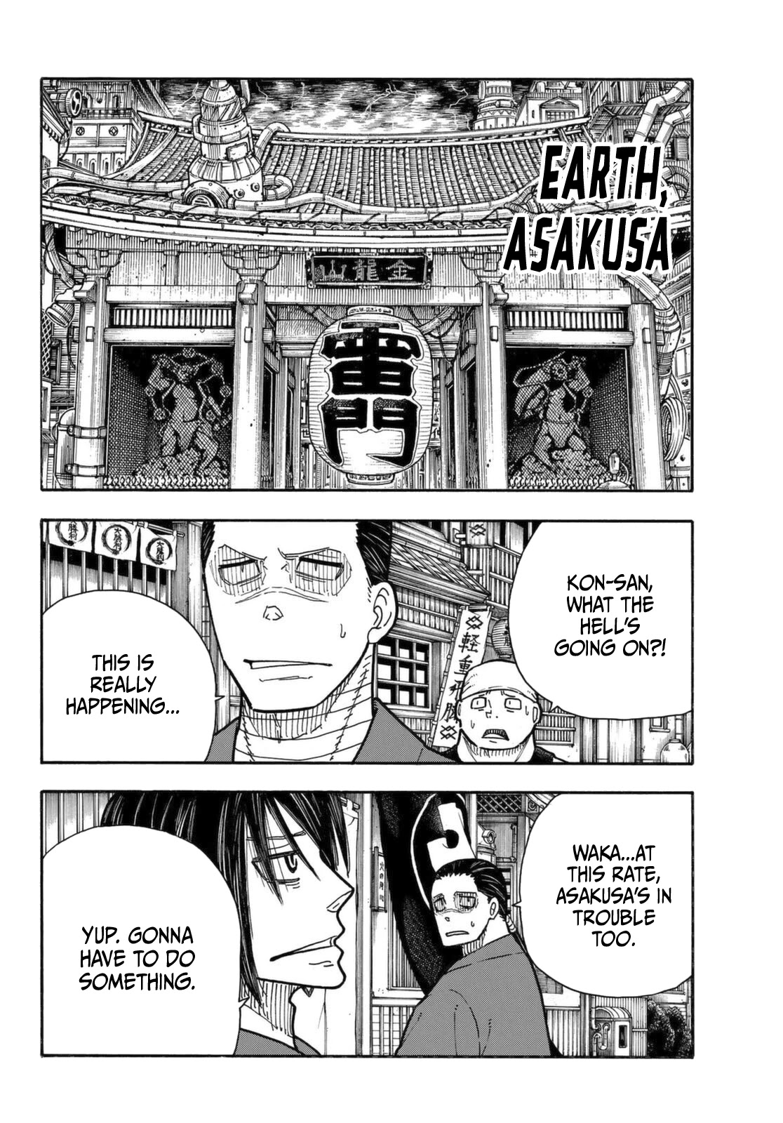 Enen no Shouboutai Chapter 268 page 12 - Chapter 268: The Knight King's Battle Armor