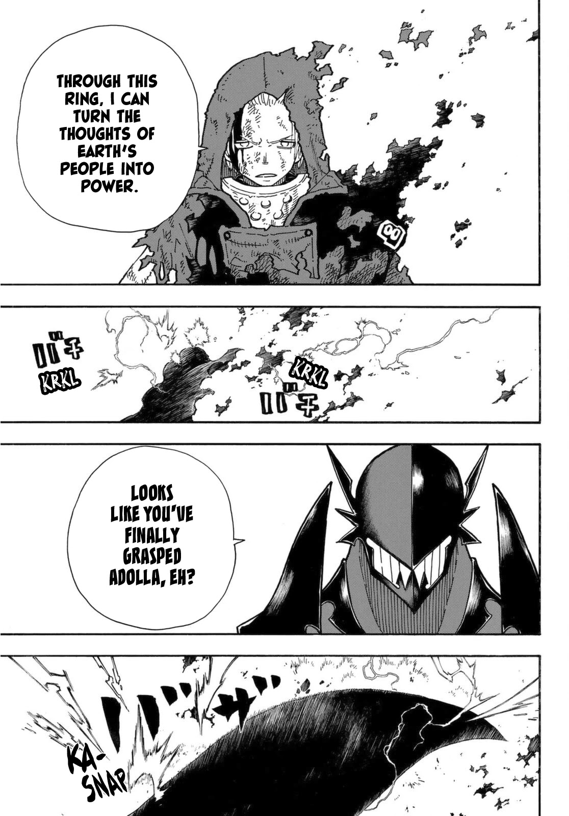 Enen no Shouboutai Chapter 268 page 5 - Chapter 268: The Knight King's Battle Armor