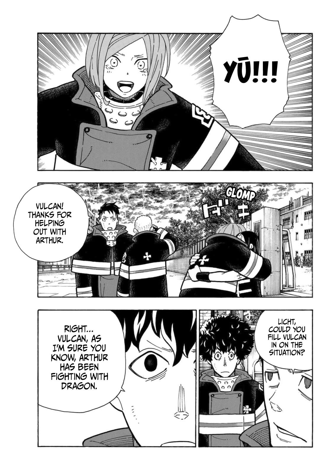 Enen no Shouboutai Chapter 269 page 4 - Chapter 269: Names Carved in Stone