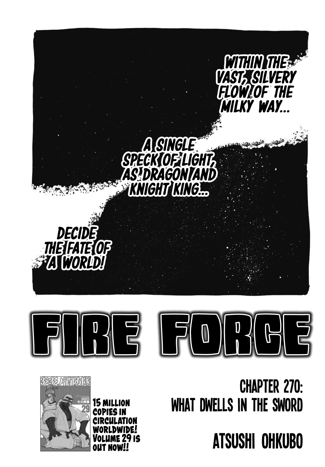 Enen no Shouboutai Chapter 270 page 1 - Chapter 270: What Dwells in the Sword