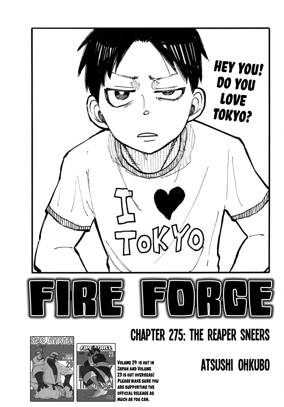 Enen no Shouboutai Chapter 275 page 1 - Chapter 275: The Reaper Sneers