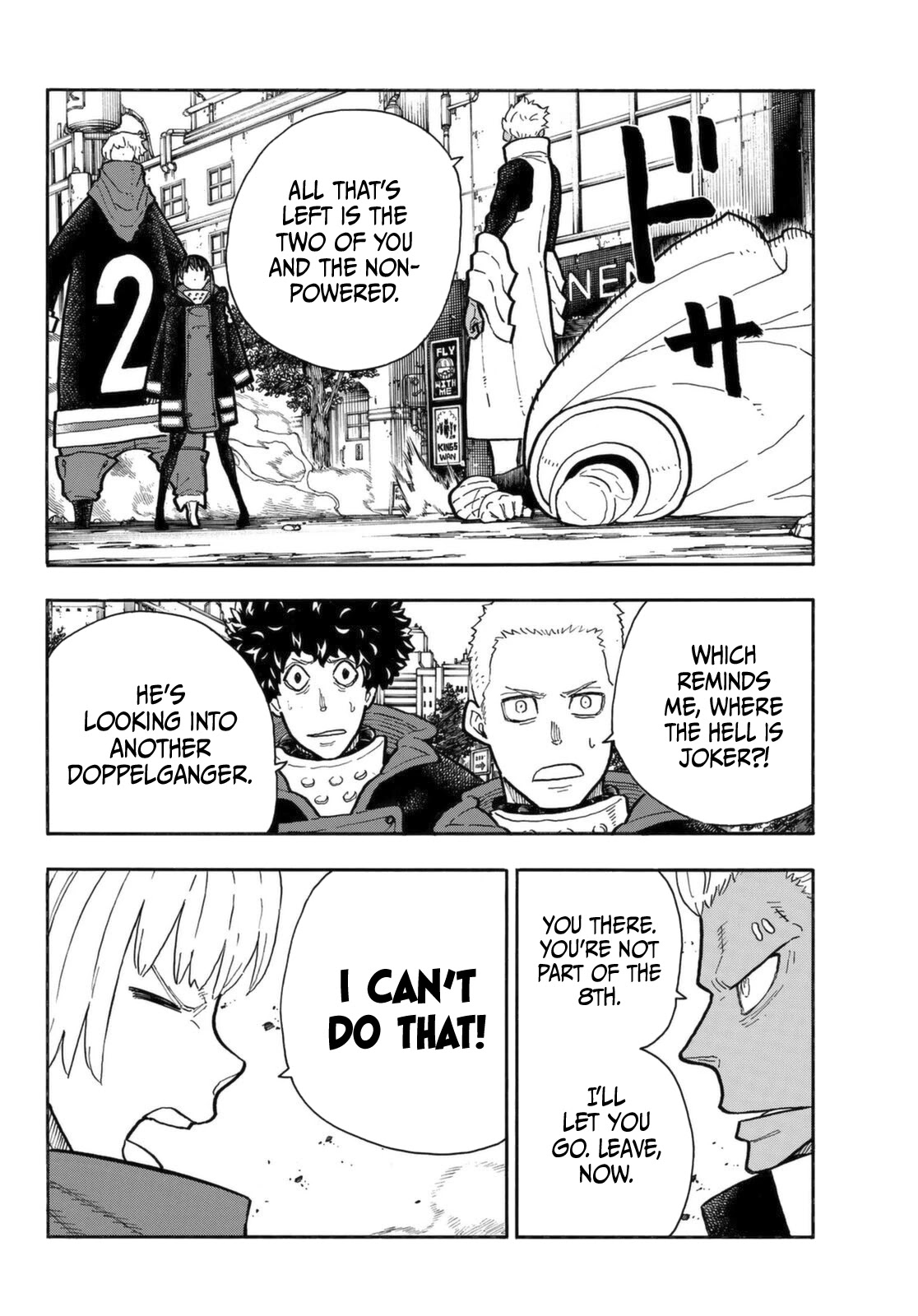 Enen no Shouboutai Chapter 279 page 14 - Chapter 279: Suppressing Assault