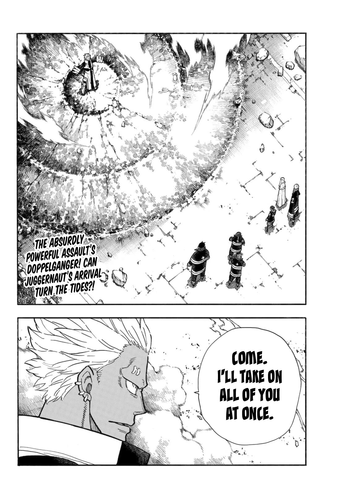 Enen no Shouboutai Chapter 279 page 4 - Chapter 279: Suppressing Assault