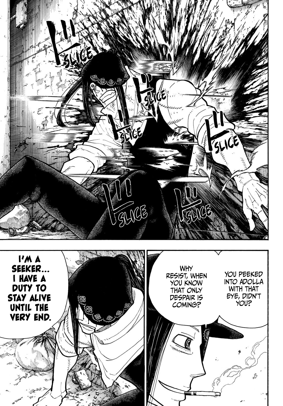 Enen no Shouboutai Chapter 283 page 11 - Chapter 283: Shadow of The Trump Card
