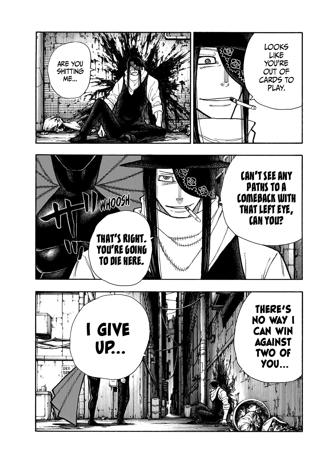 Enen no Shouboutai Chapter 283 page 13 - Chapter 283: Shadow of The Trump Card