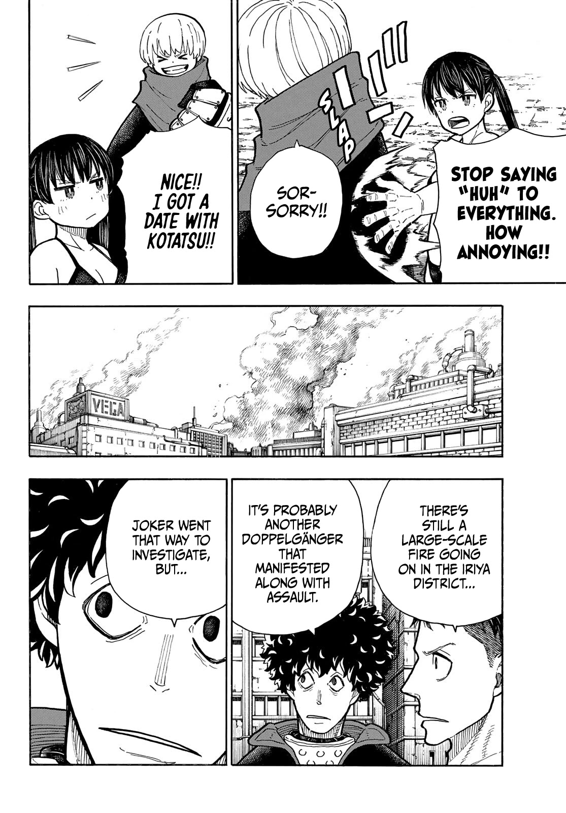 Enen no Shouboutai Chapter 283 page 6 - Chapter 283: Shadow of The Trump Card