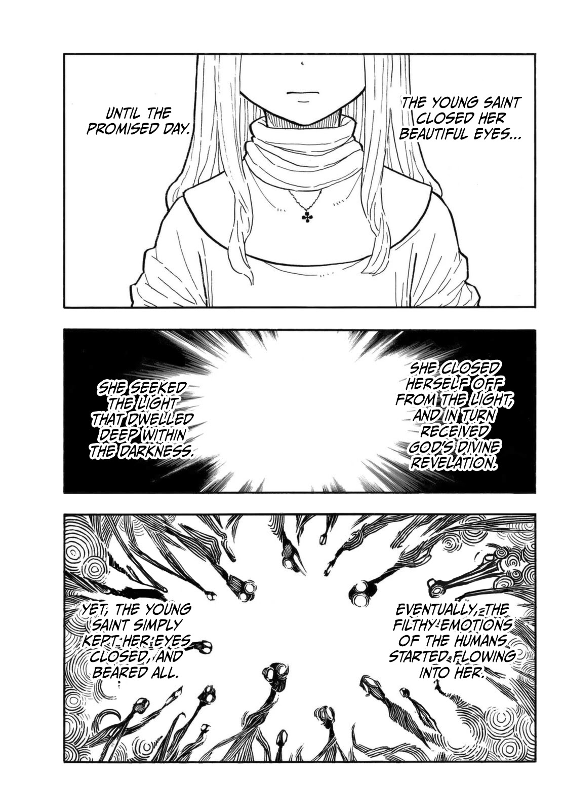 Enen no Shouboutai Chapter 287 page 1 - Chapter 287: The Holy Woman of Dispair