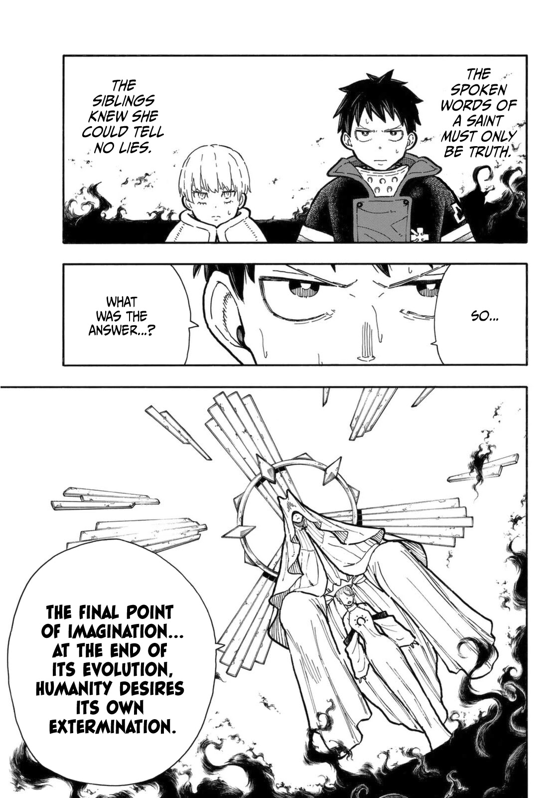 Enen no Shouboutai Chapter 287 page 16 - Chapter 287: The Holy Woman of Dispair