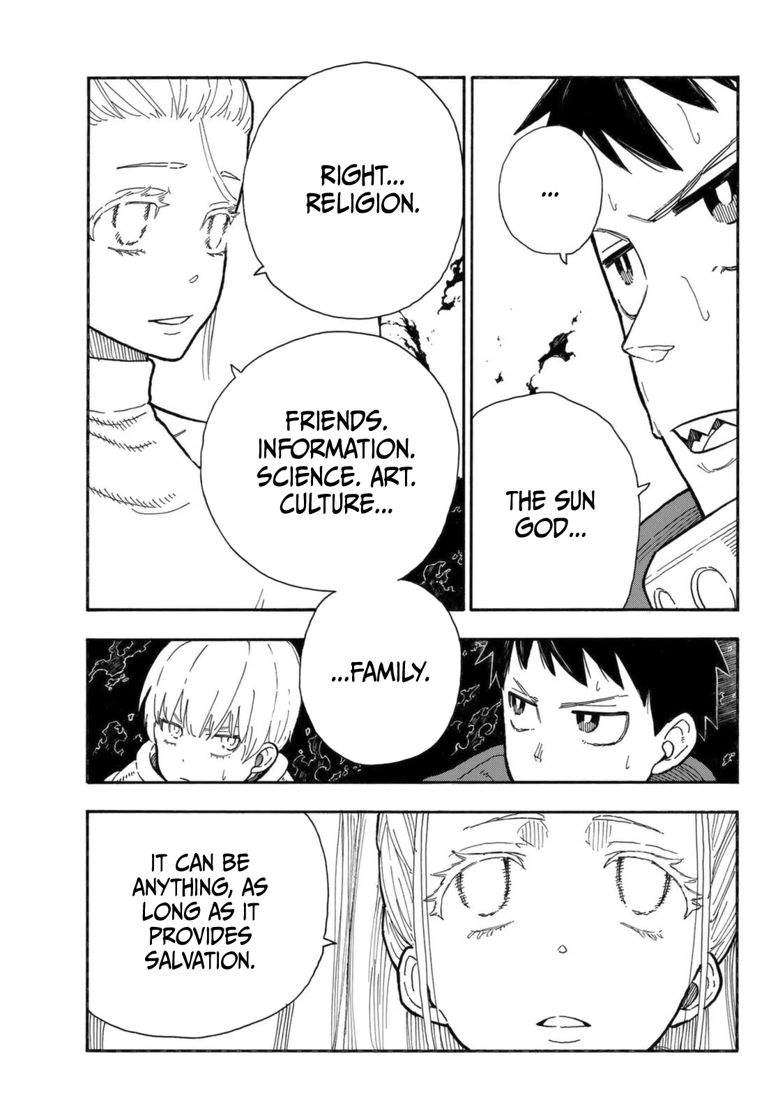 Enen no Shouboutai Chapter 287 page 18 - Chapter 287: The Holy Woman of Dispair