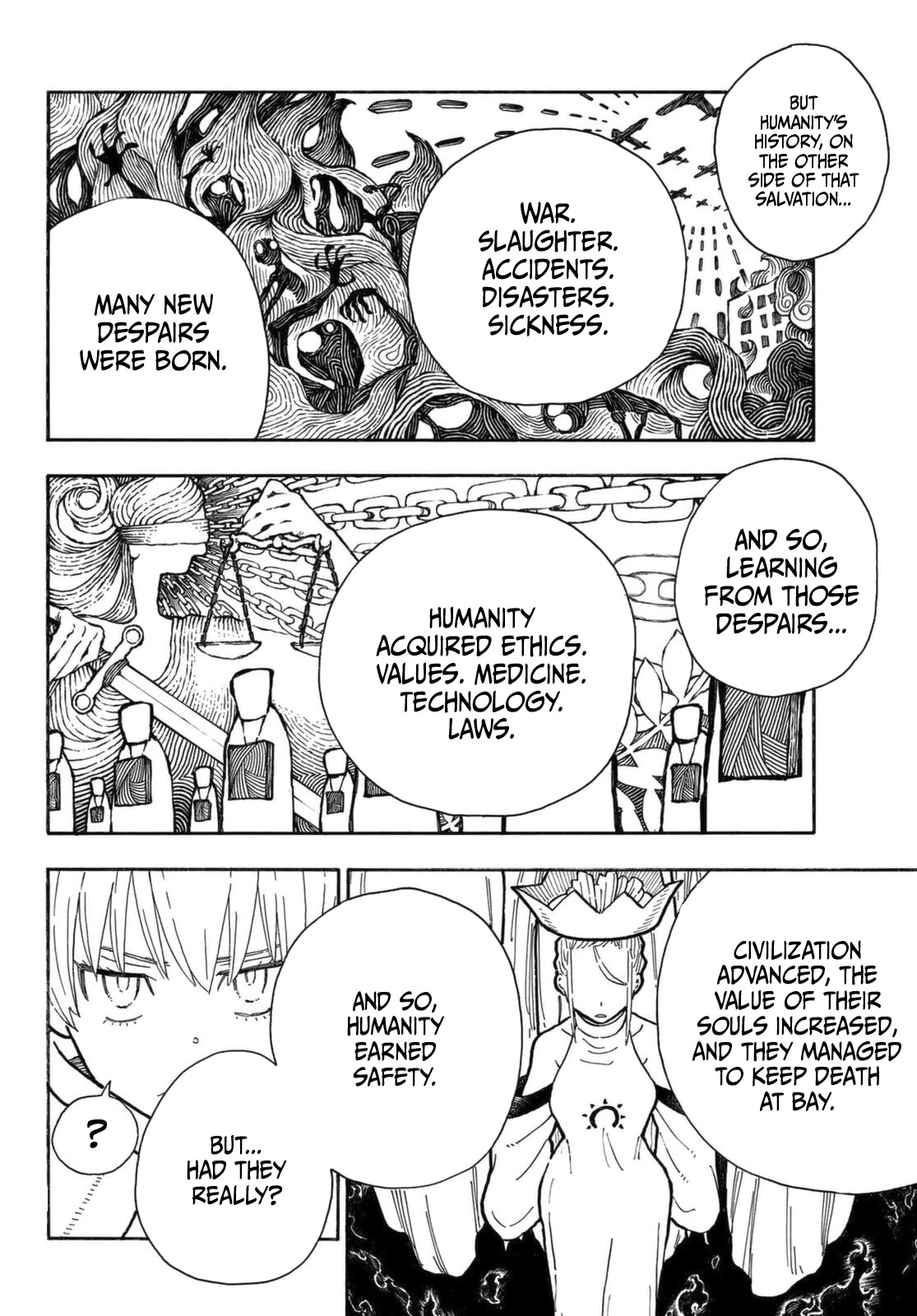 Enen no Shouboutai Chapter 287 page 19 - Chapter 287: The Holy Woman of Dispair