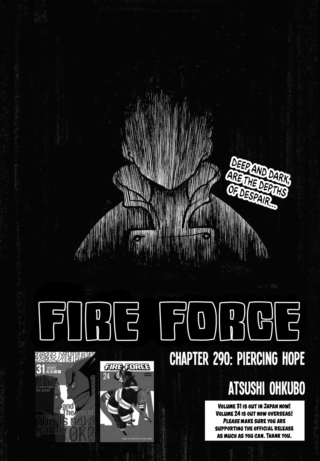 Enen no Shouboutai Chapter 290 page 1 - Chapter 290: Piercing Hope