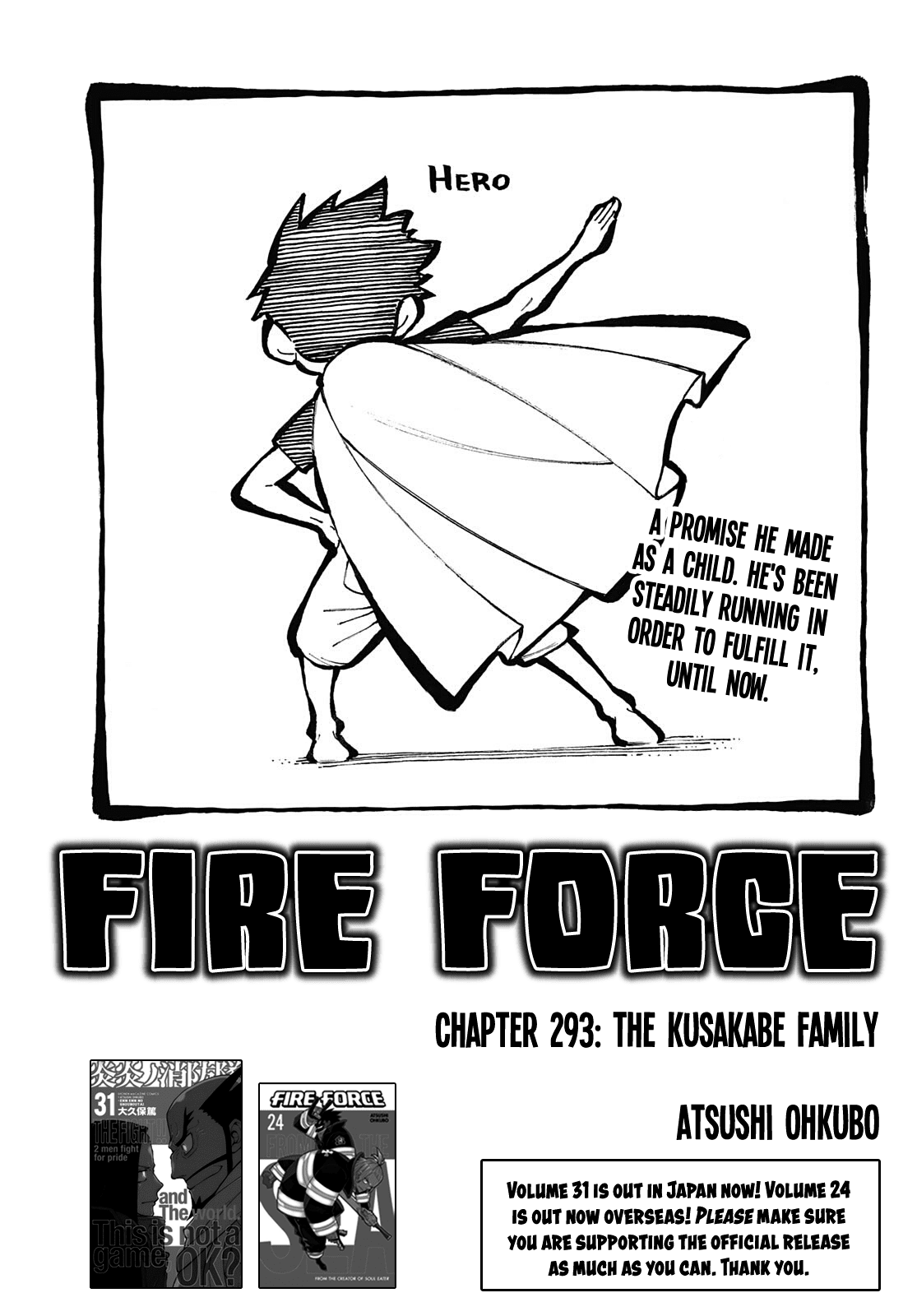 Enen no Shouboutai Chapter 293 page 1 - Chapter 293: The Kusakabe Family