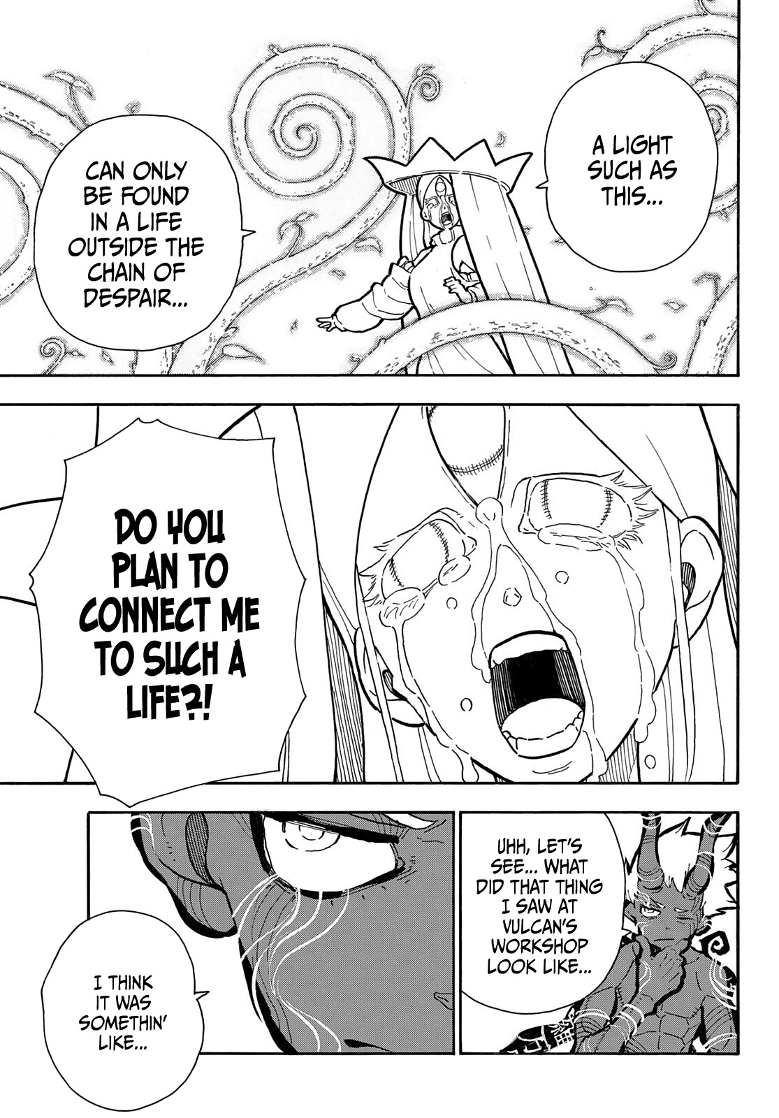 Enen no Shouboutai Chapter 297 page 13 - Chapter 297: Hope's Big Bang