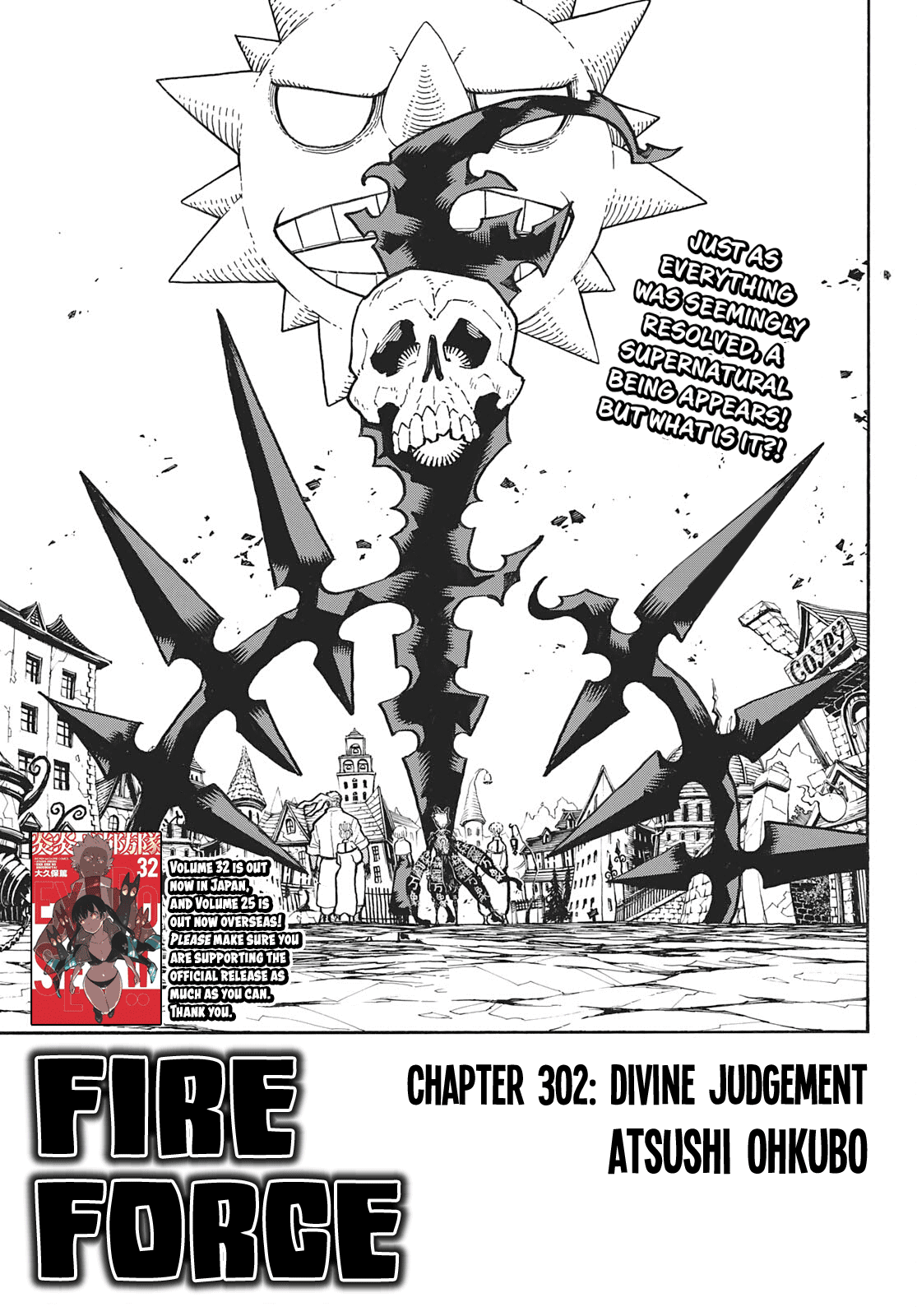 Enen no Shouboutai Chapter 302 page 1 - Chapter 302: Divine Judgement