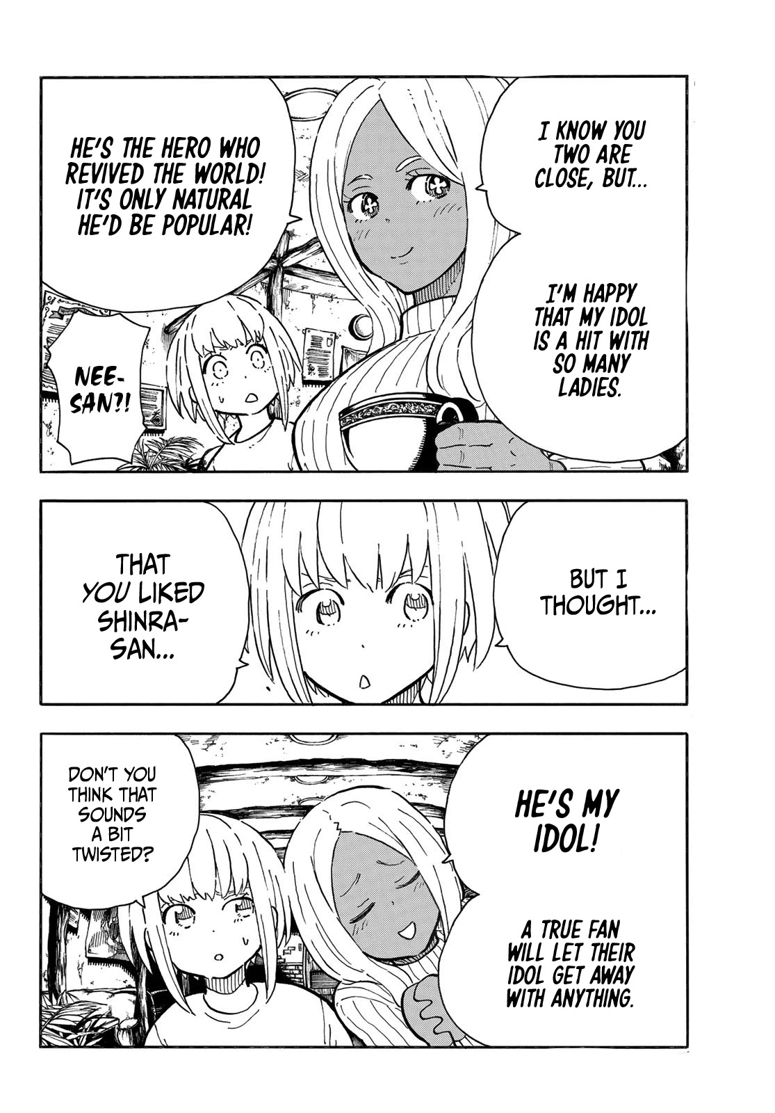 Enen no Shouboutai Chapter 303 page 12 - Chapter 303: A World Without Spontaneous Human Combustion