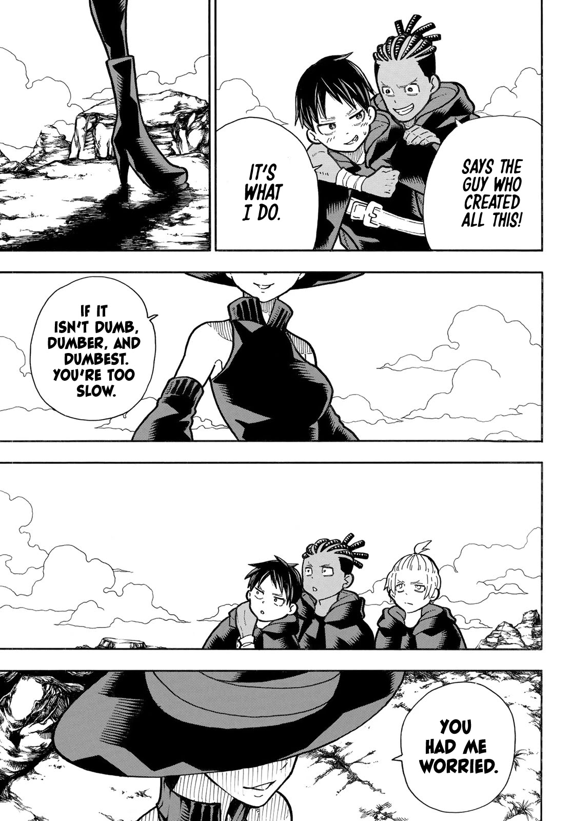 Enen no Shouboutai Chapter 303 page 21 - Chapter 303: A World Without Spontaneous Human Combustion