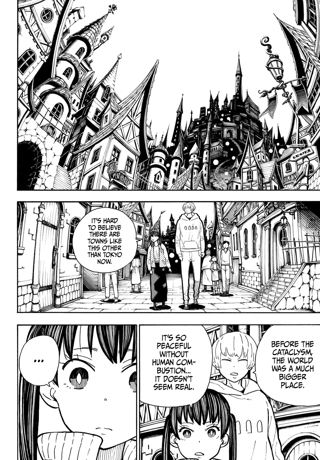 Enen no Shouboutai Chapter 303 page 4 - Chapter 303: A World Without Spontaneous Human Combustion