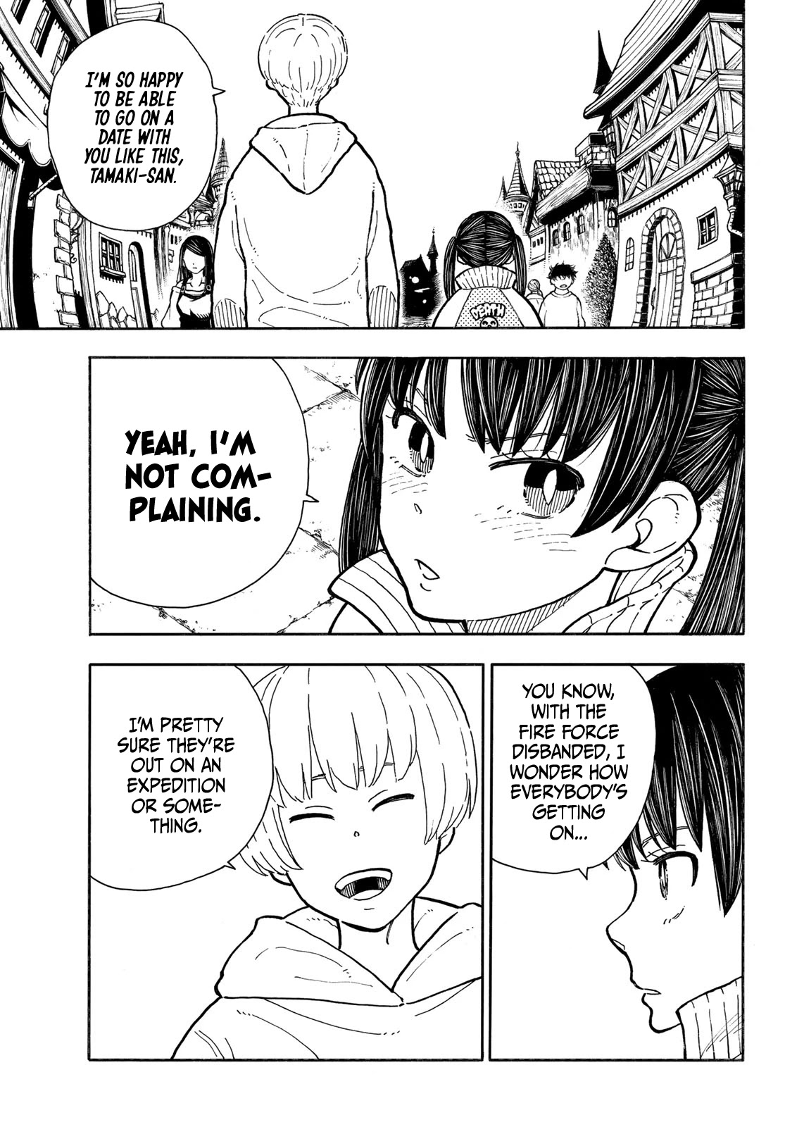 Enen no Shouboutai Chapter 303 page 5 - Chapter 303: A World Without Spontaneous Human Combustion