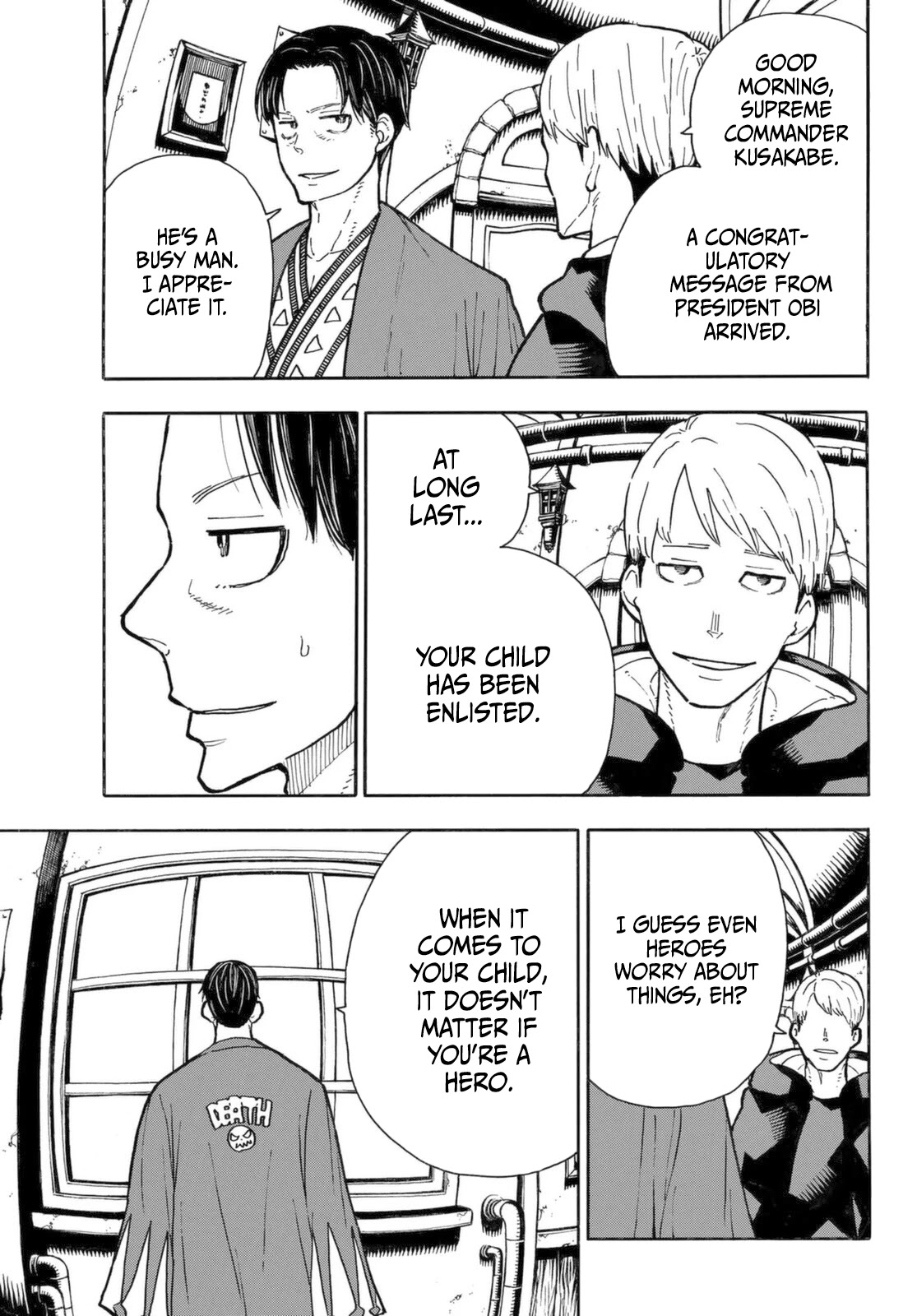 Enen no Shouboutai Chapter 304 page 16 - Chapter 304: The Hero's Tale [END]