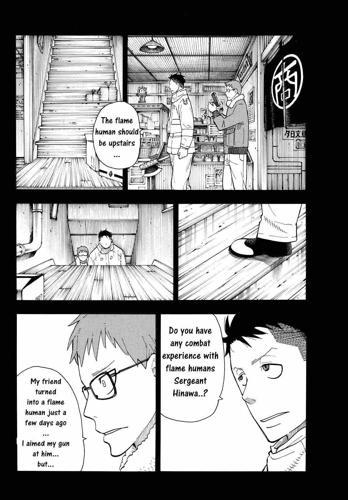 Enen no Shouboutai Chapter 37 page 12 - Chapter 37: Formation of the 8th Special Fire Brigade Part 2
