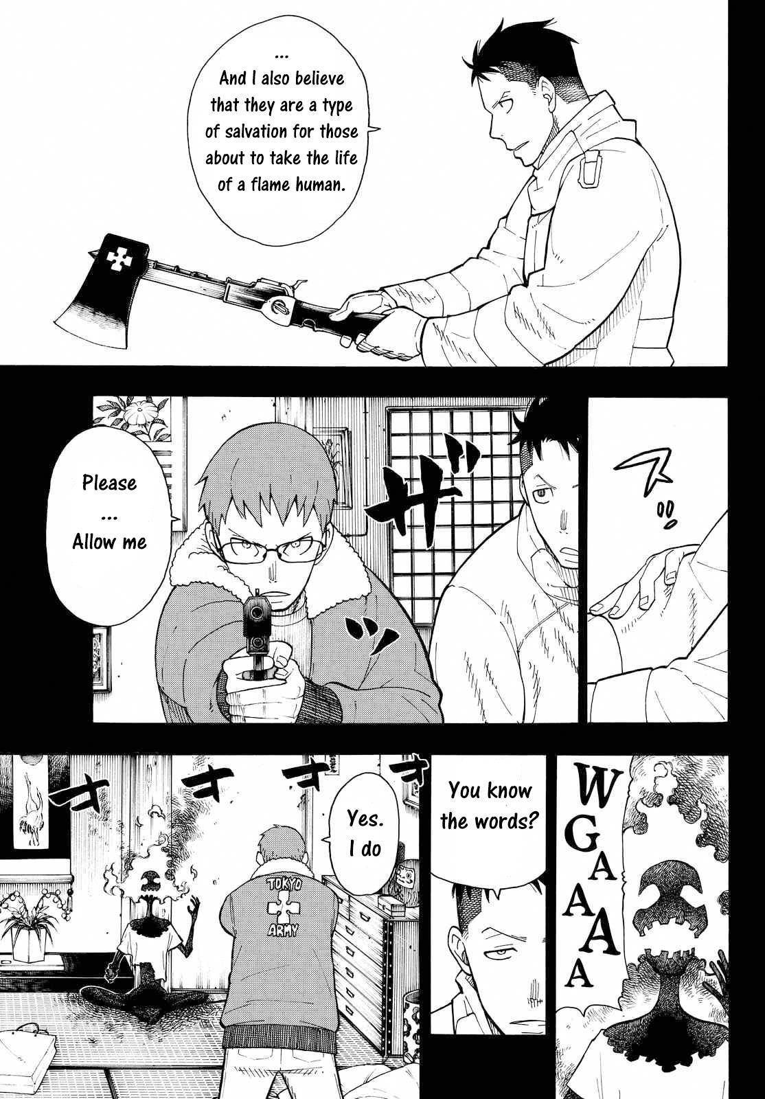 Enen no Shouboutai Chapter 37 page 15 - Chapter 37: Formation of the 8th Special Fire Brigade Part 2