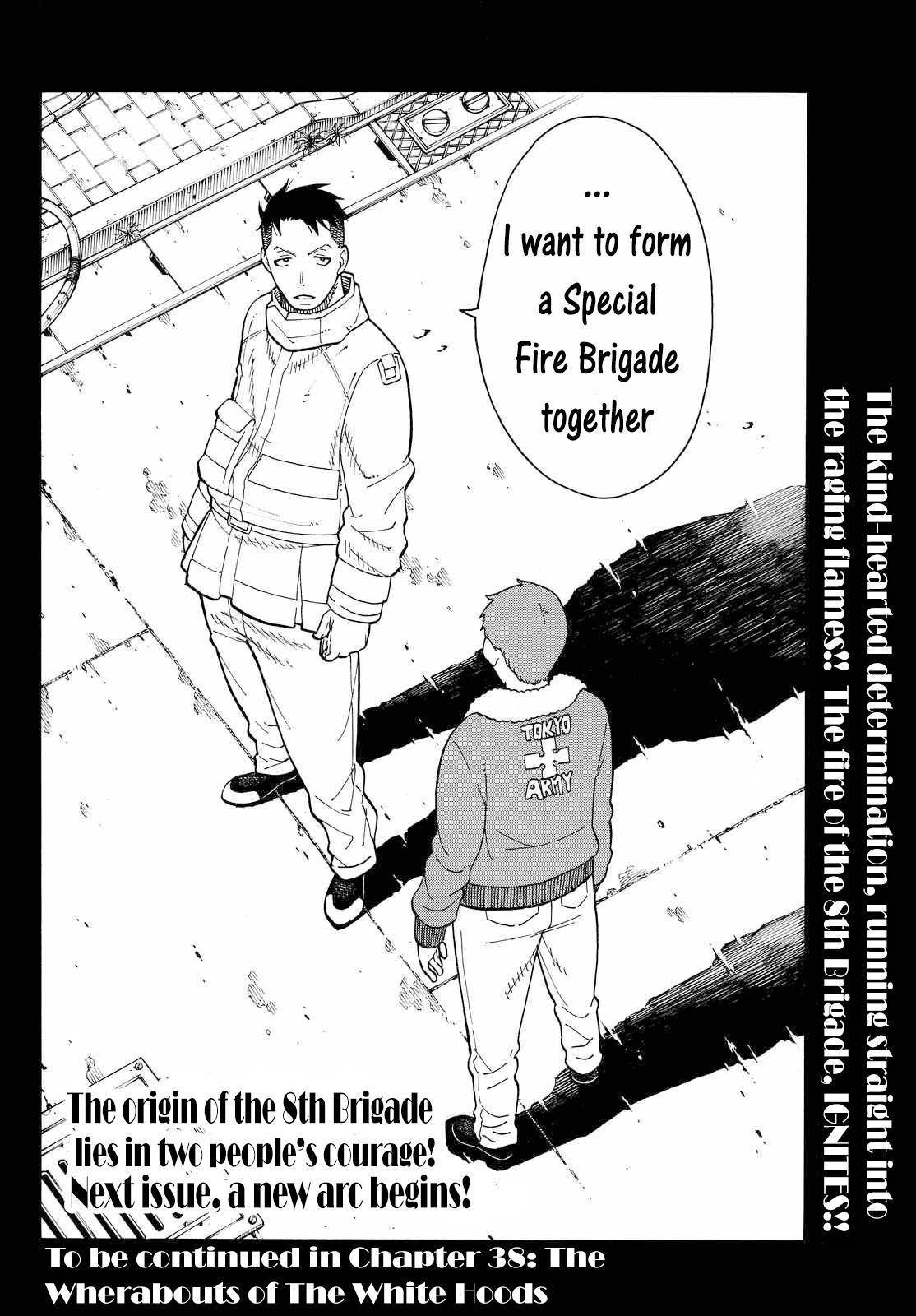 Enen no Shouboutai Chapter 37 page 20 - Chapter 37: Formation of the 8th Special Fire Brigade Part 2