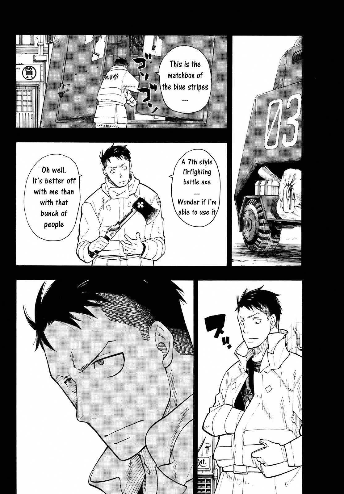 Enen no Shouboutai Chapter 37 page 8 - Chapter 37: Formation of the 8th Special Fire Brigade Part 2