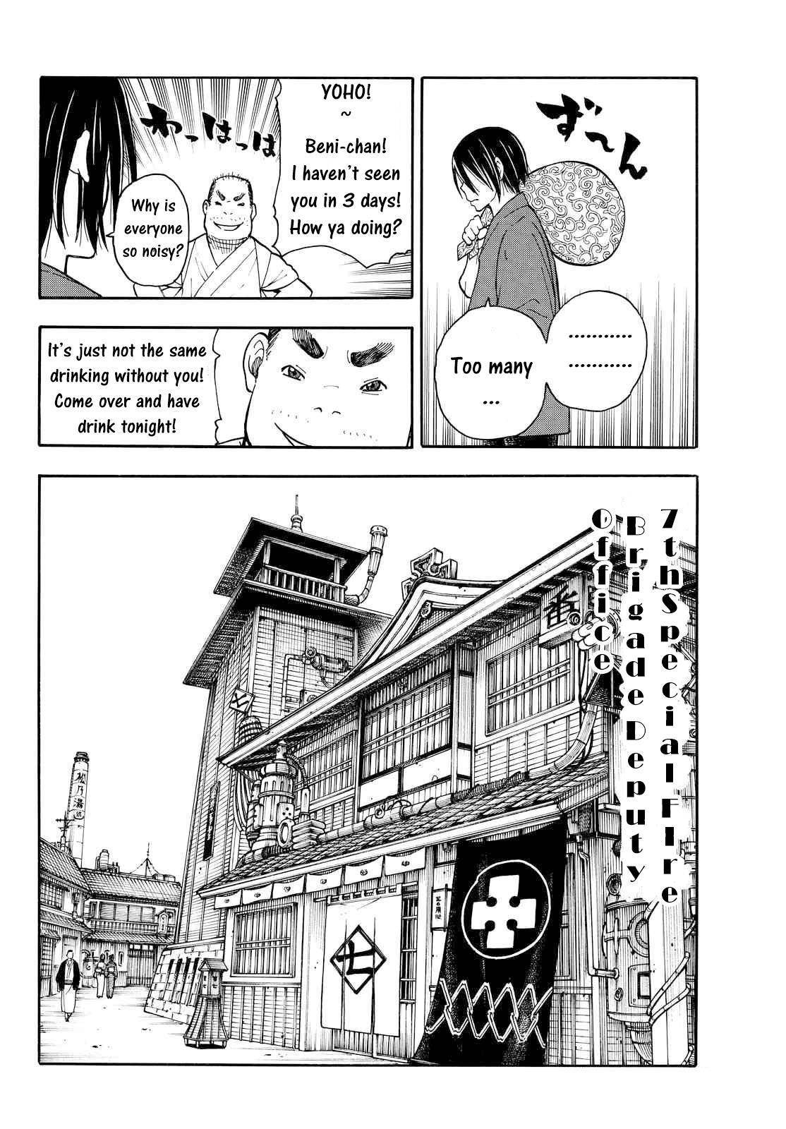 Enen no Shouboutai Chapter 38 page 16 - Chapter 38: The Whereabouts of the White-Hoods