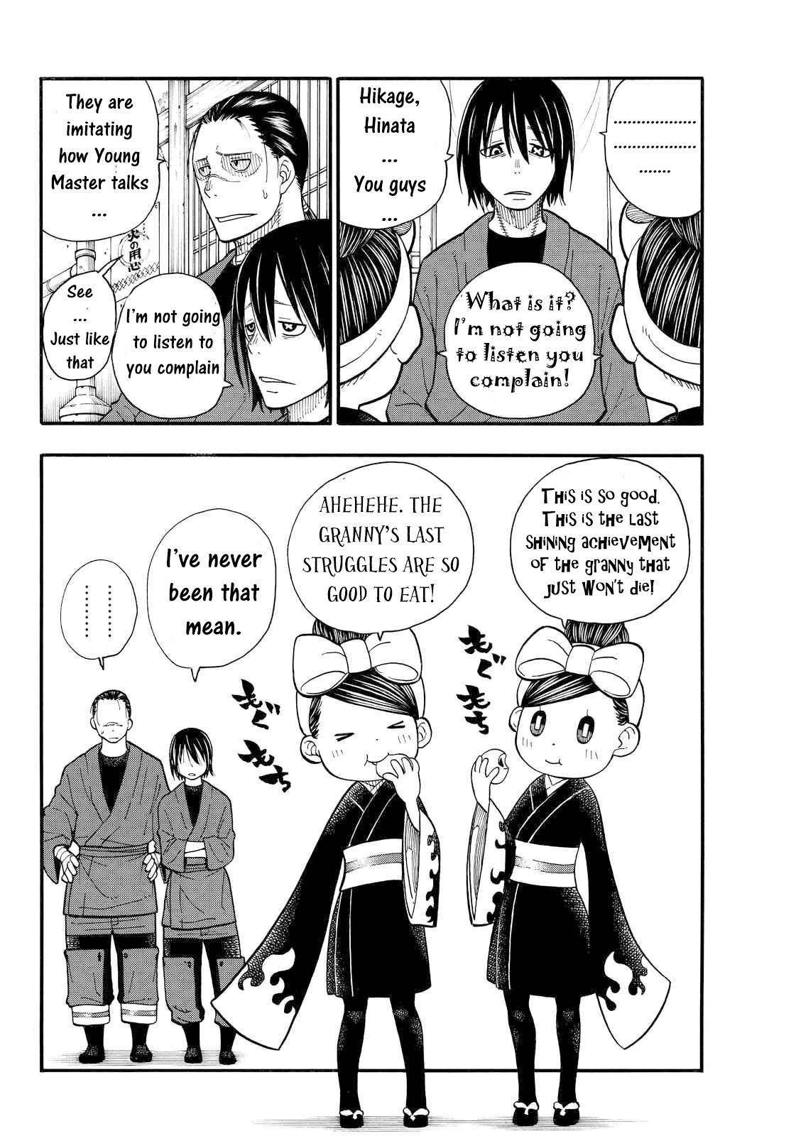 Enen no Shouboutai Chapter 38 page 18 - Chapter 38: The Whereabouts of the White-Hoods