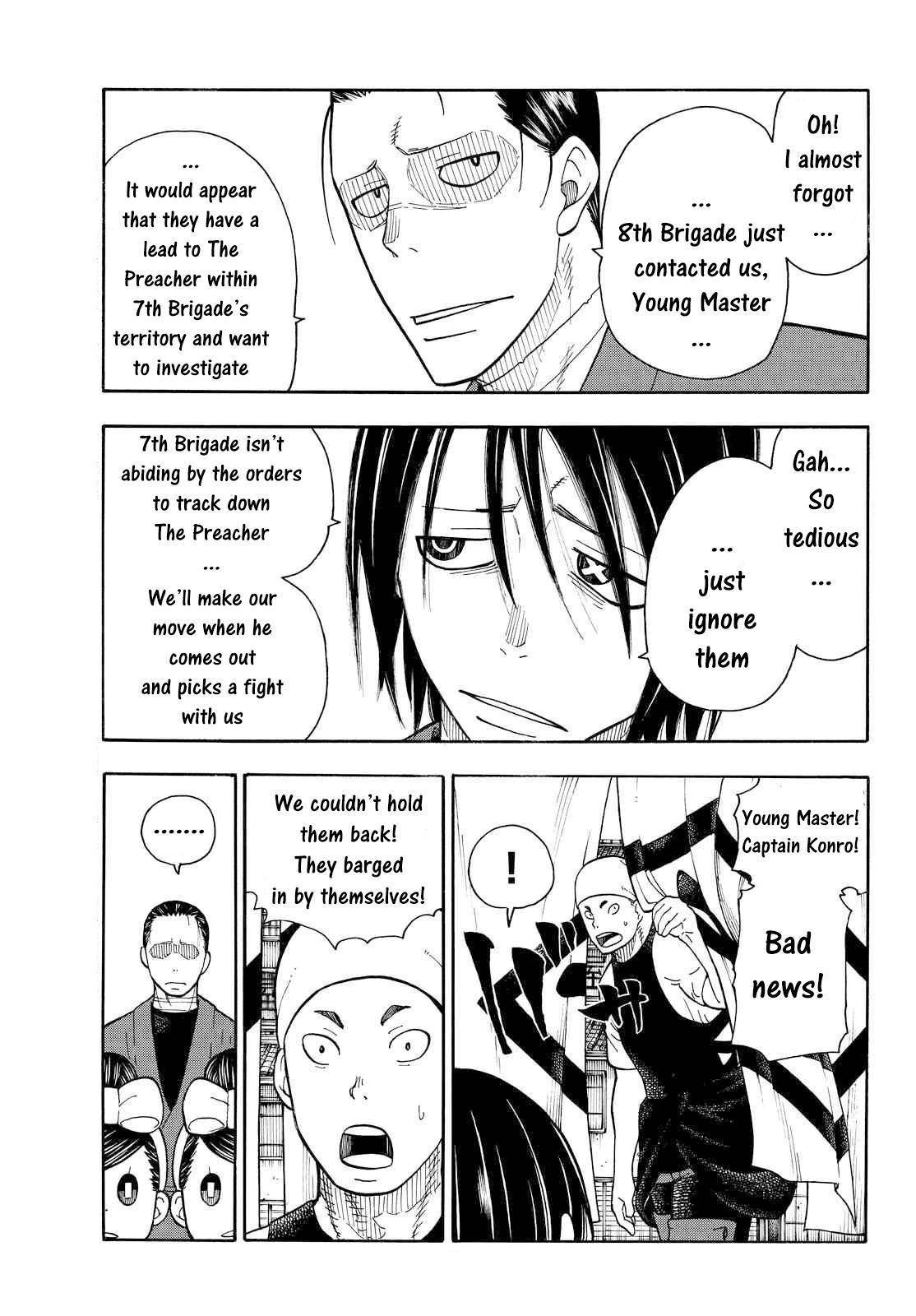 Enen no Shouboutai Chapter 38 page 19 - Chapter 38: The Whereabouts of the White-Hoods