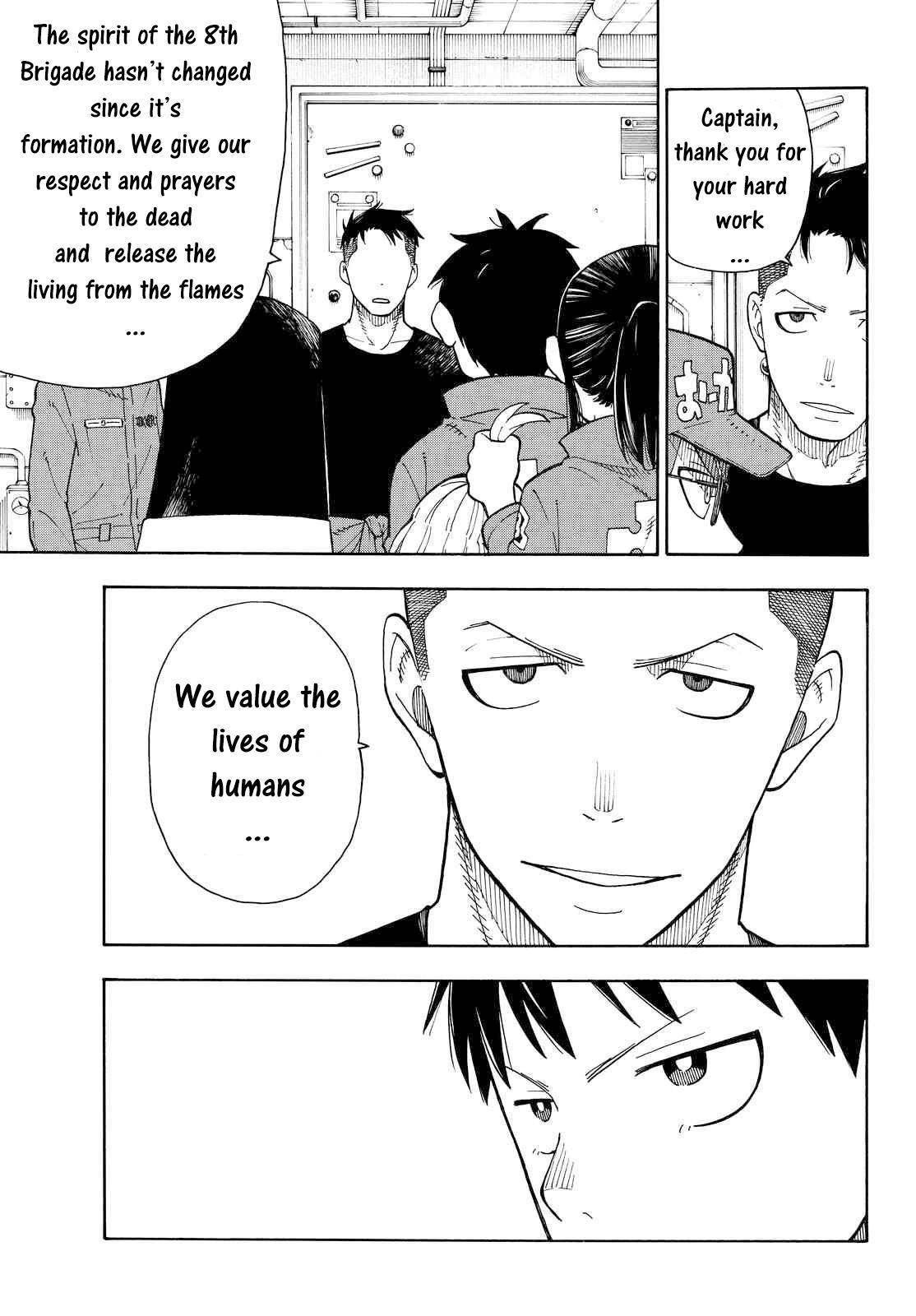 Enen no Shouboutai Chapter 38 page 7 - Chapter 38: The Whereabouts of the White-Hoods