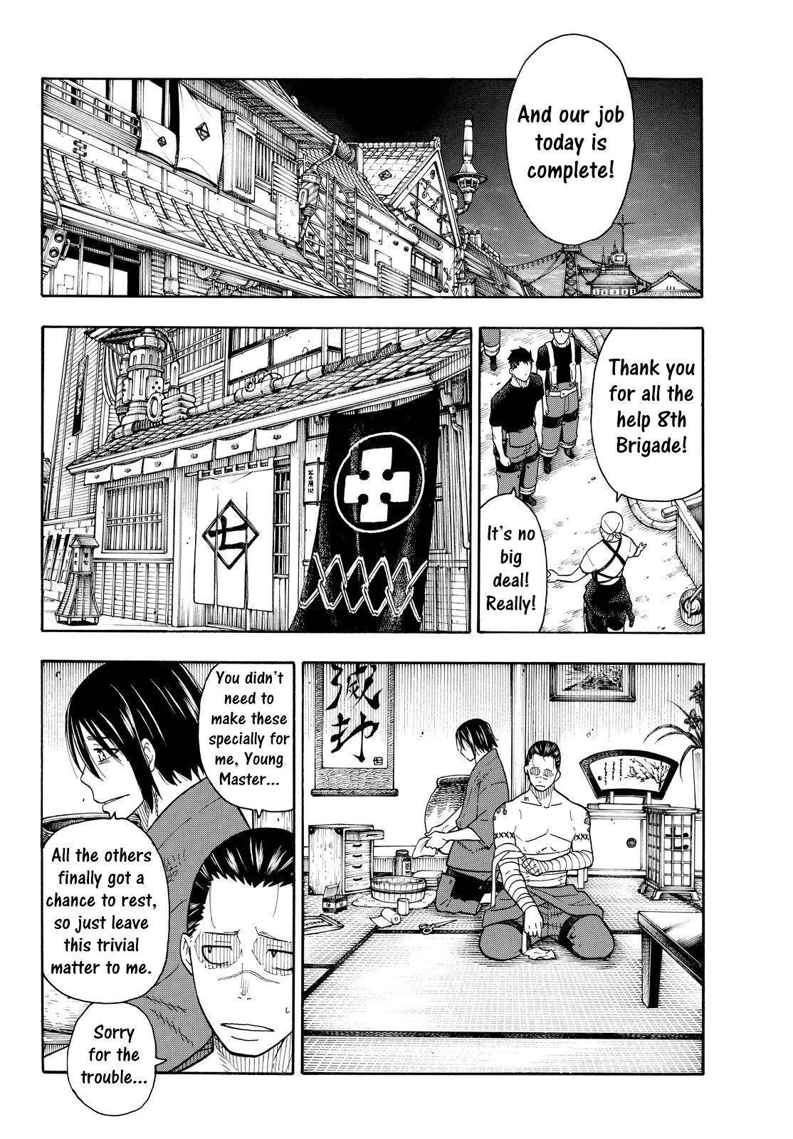 Enen no Shouboutai Chapter 40 page 10 - Chapter 40: The Night Before the Battle in Asakusa