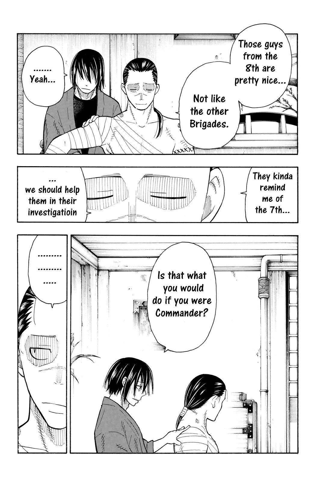 Enen no Shouboutai Chapter 40 page 14 - Chapter 40: The Night Before the Battle in Asakusa